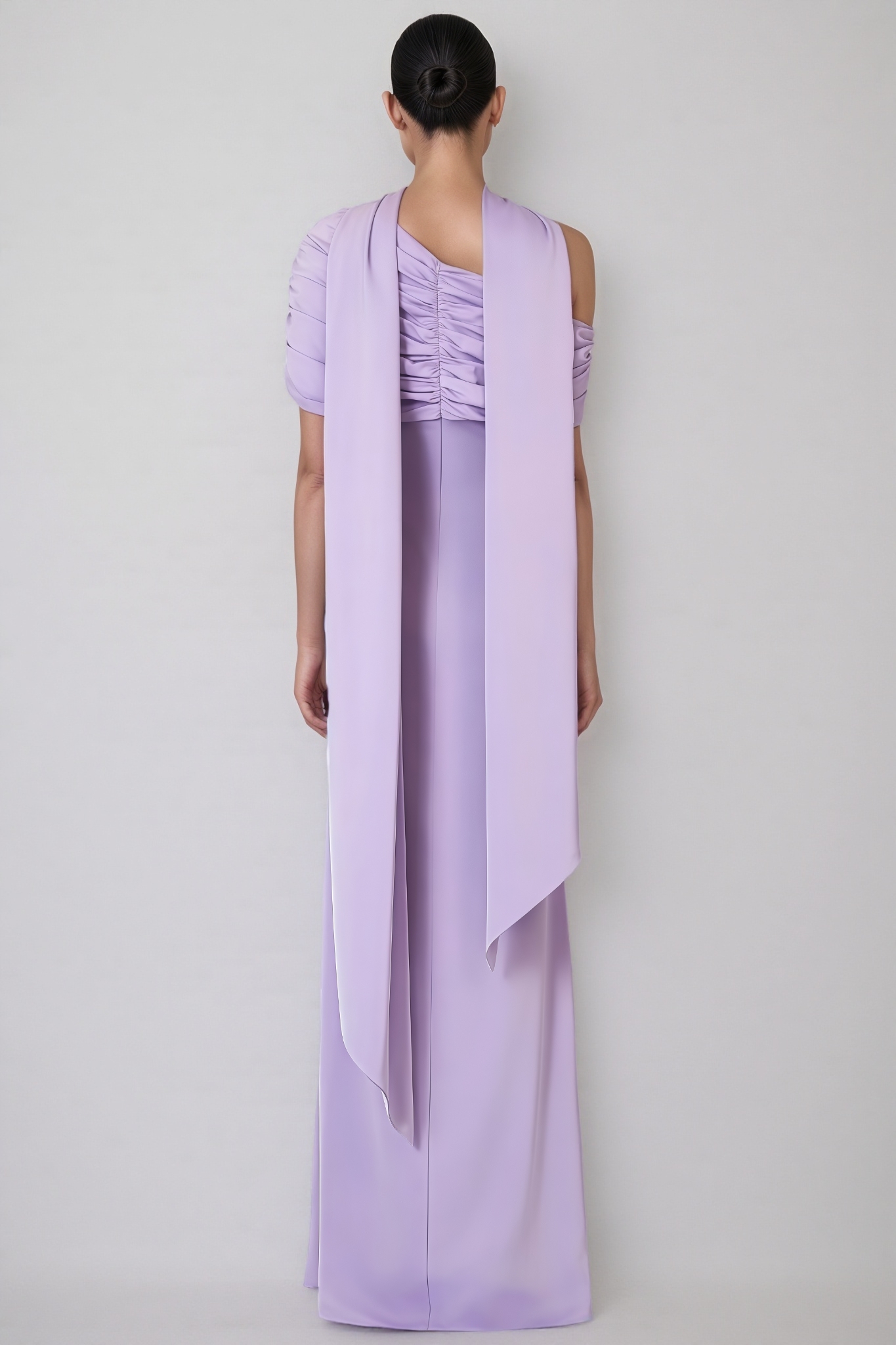 Tailored Pleated Maxi Dress