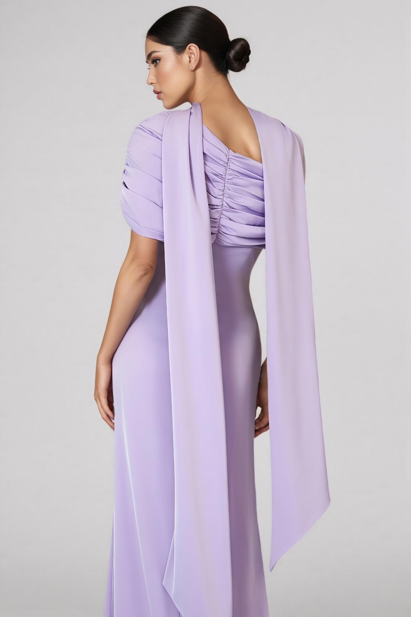 Tailored Pleated Maxi Dress