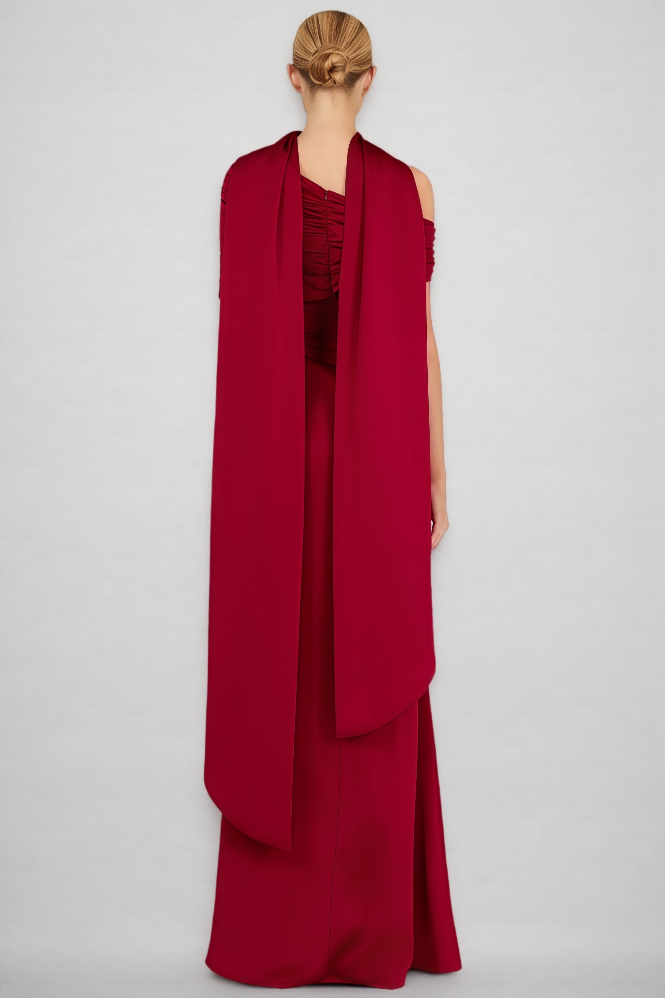 Tailored Pleated Maxi Dress