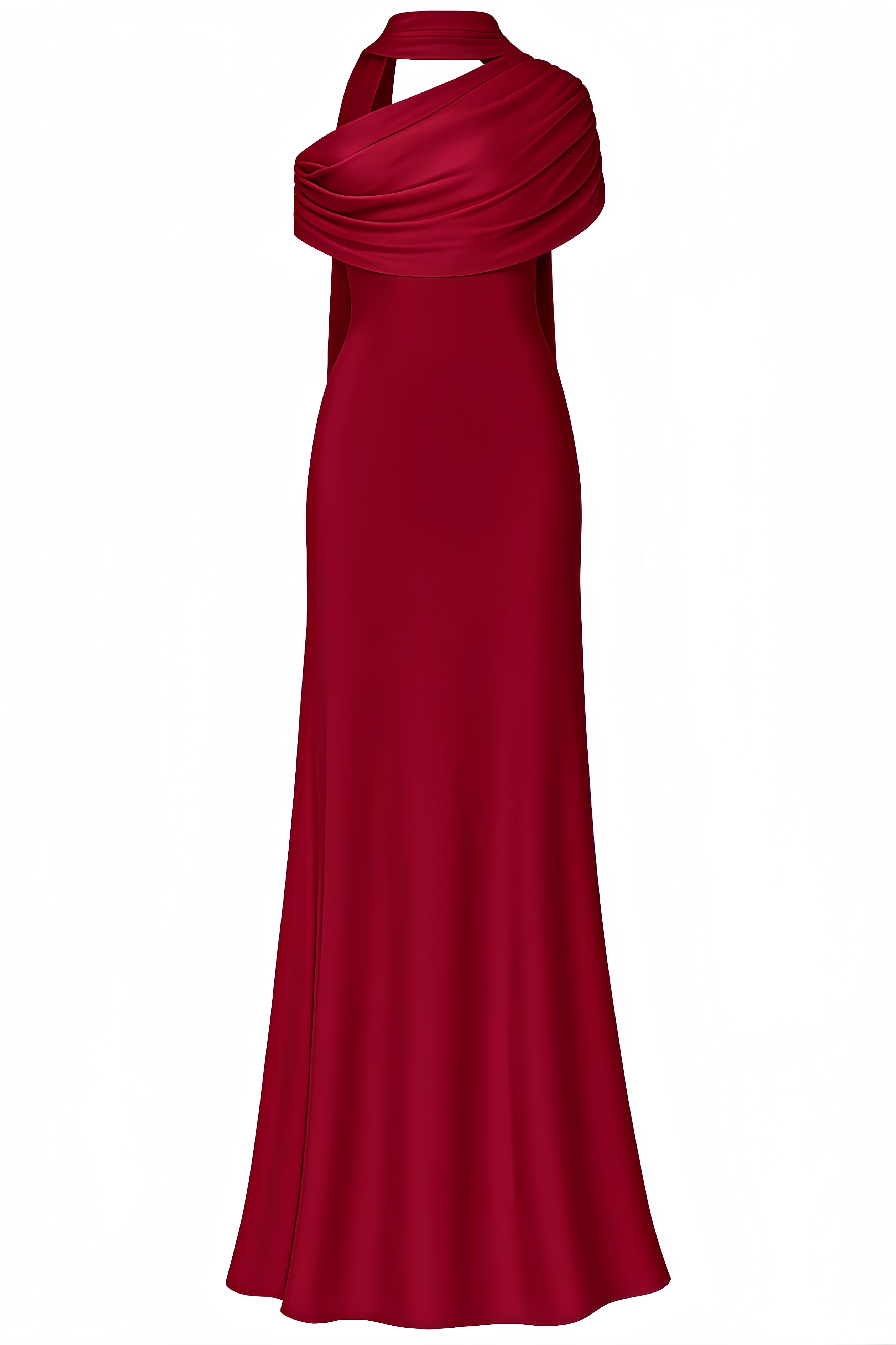 Tailored Pleated Maxi Dress