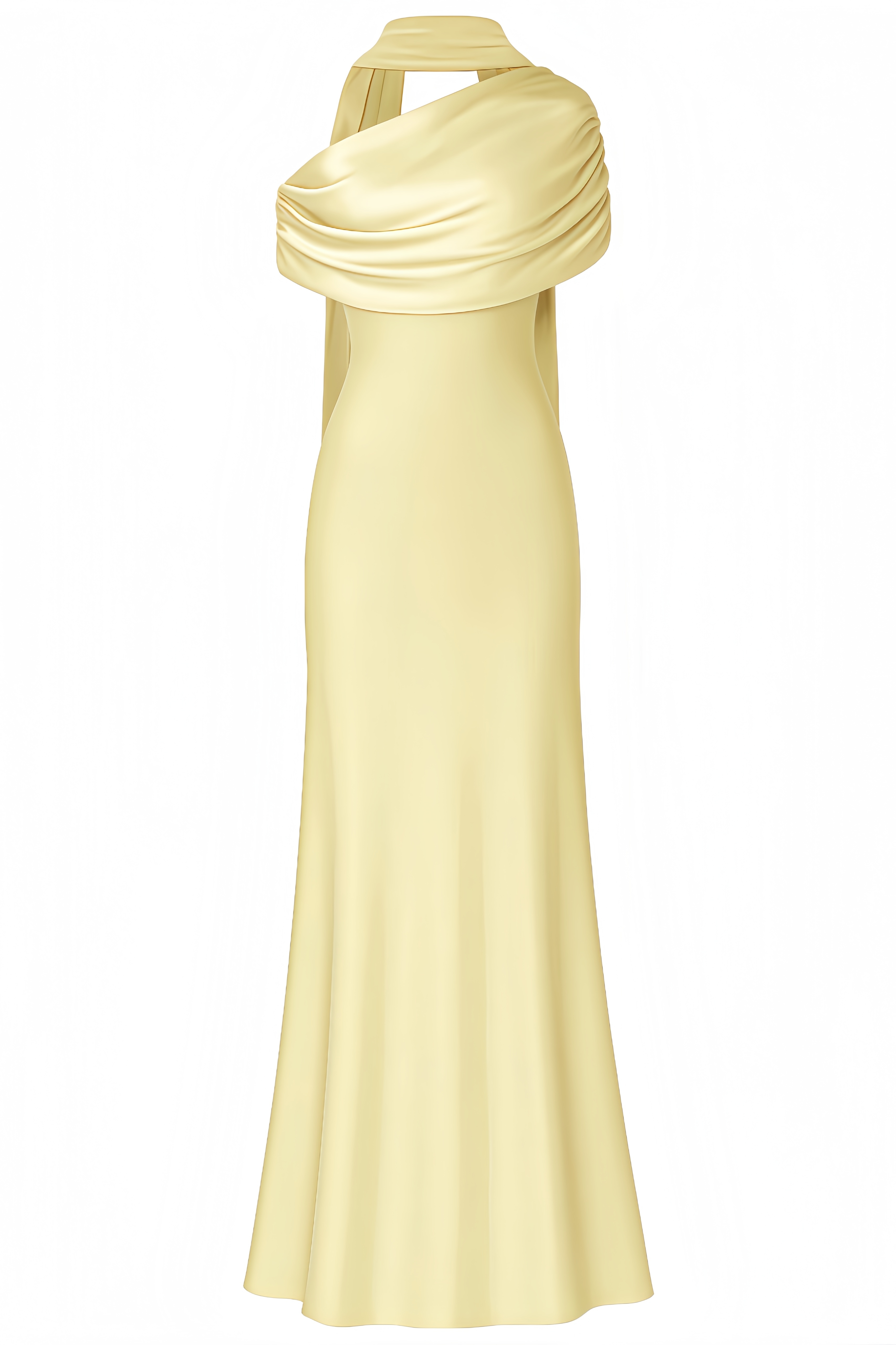 Tailored Pleated Maxi Dress