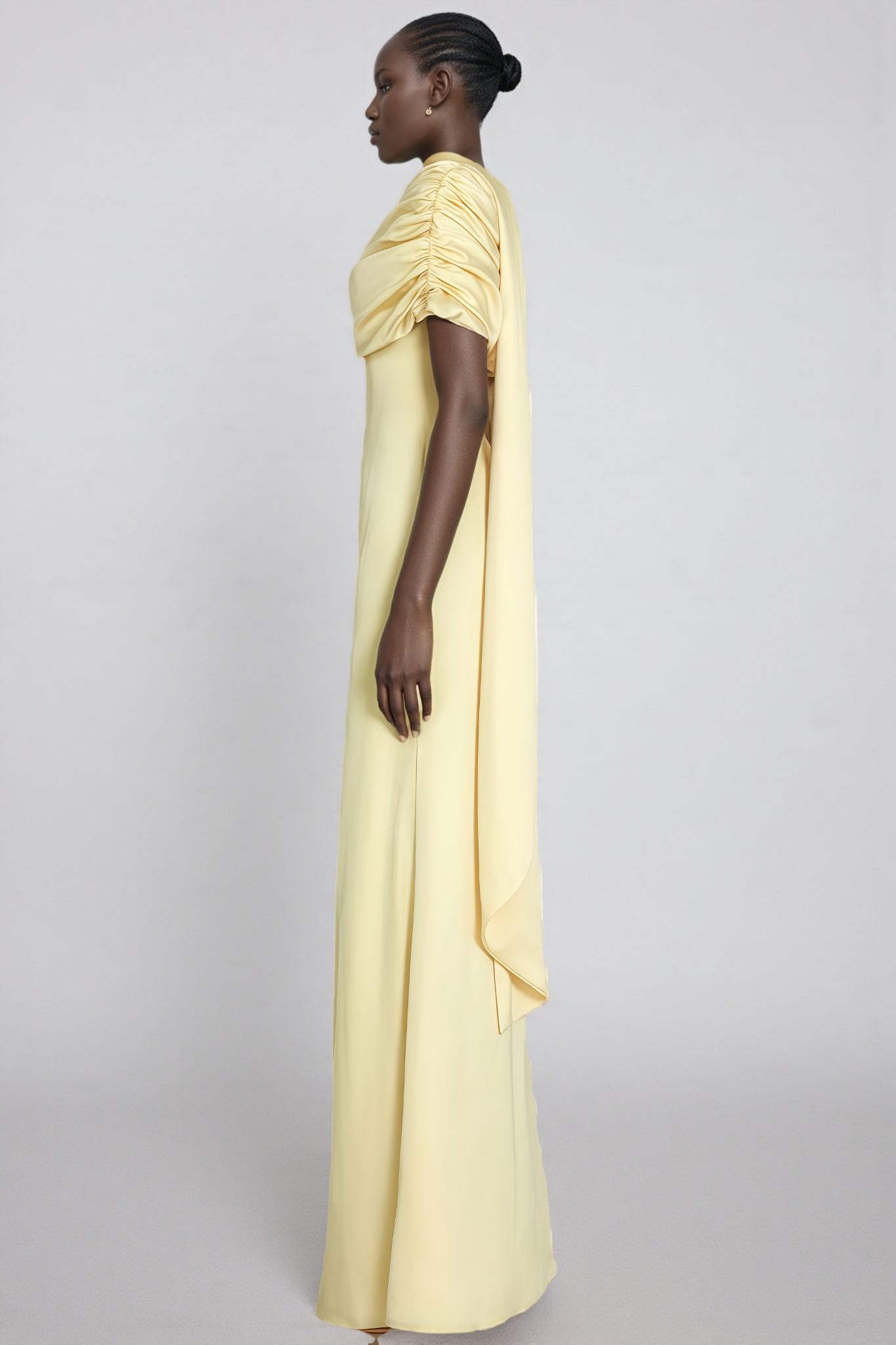 Tailored Pleated Maxi Dress