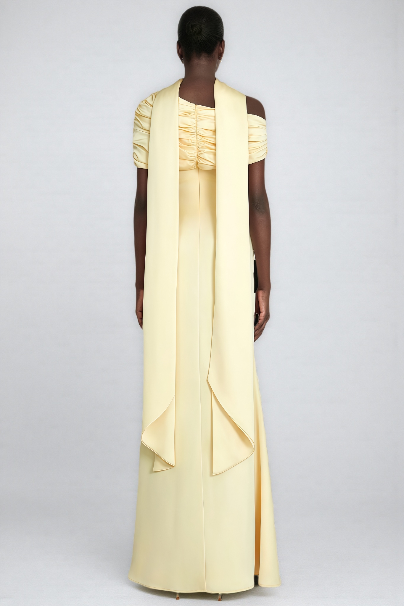 Tailored Pleated Maxi Dress