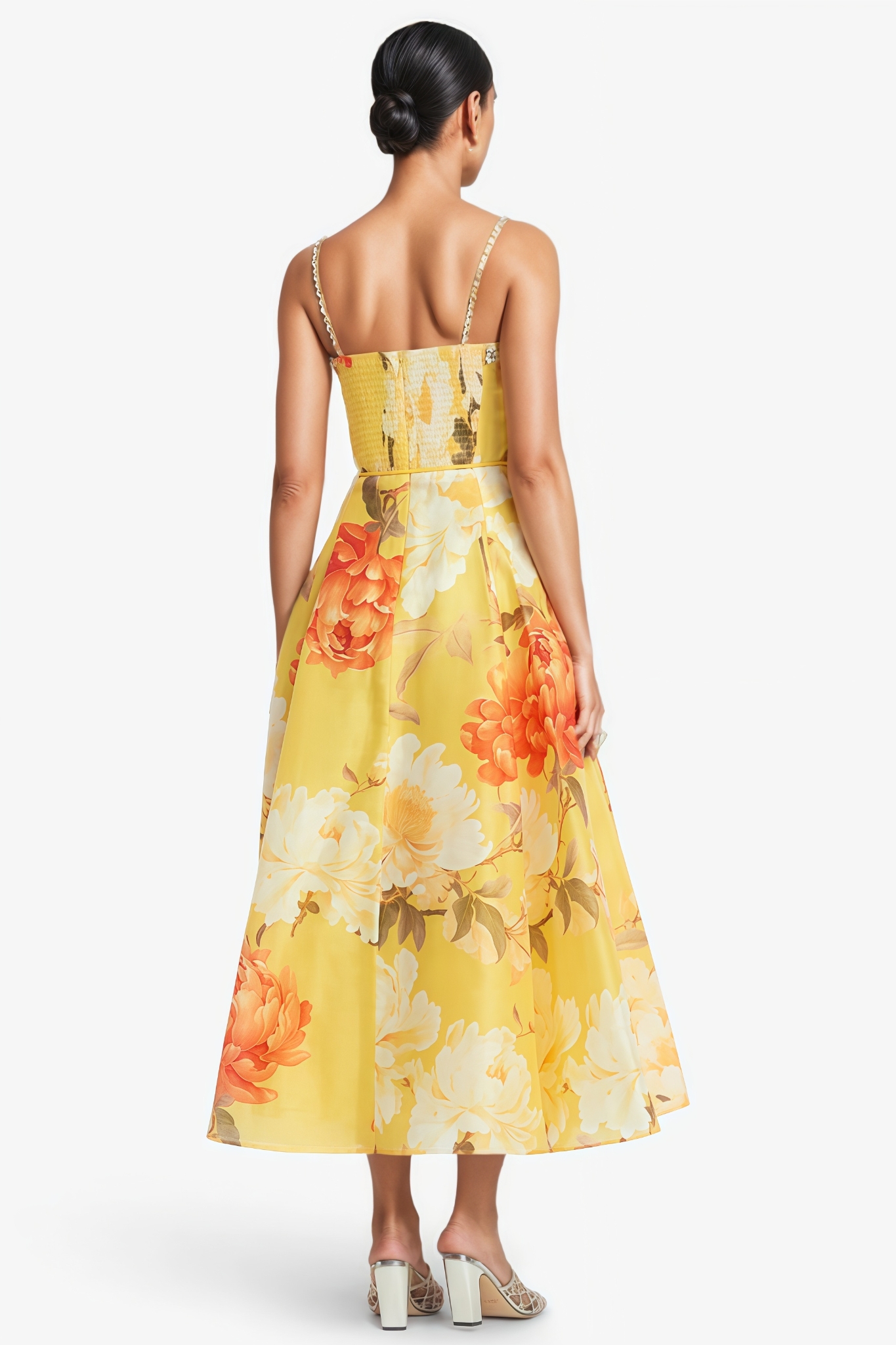 Hetyrs Floral Embellished Midi Dress
