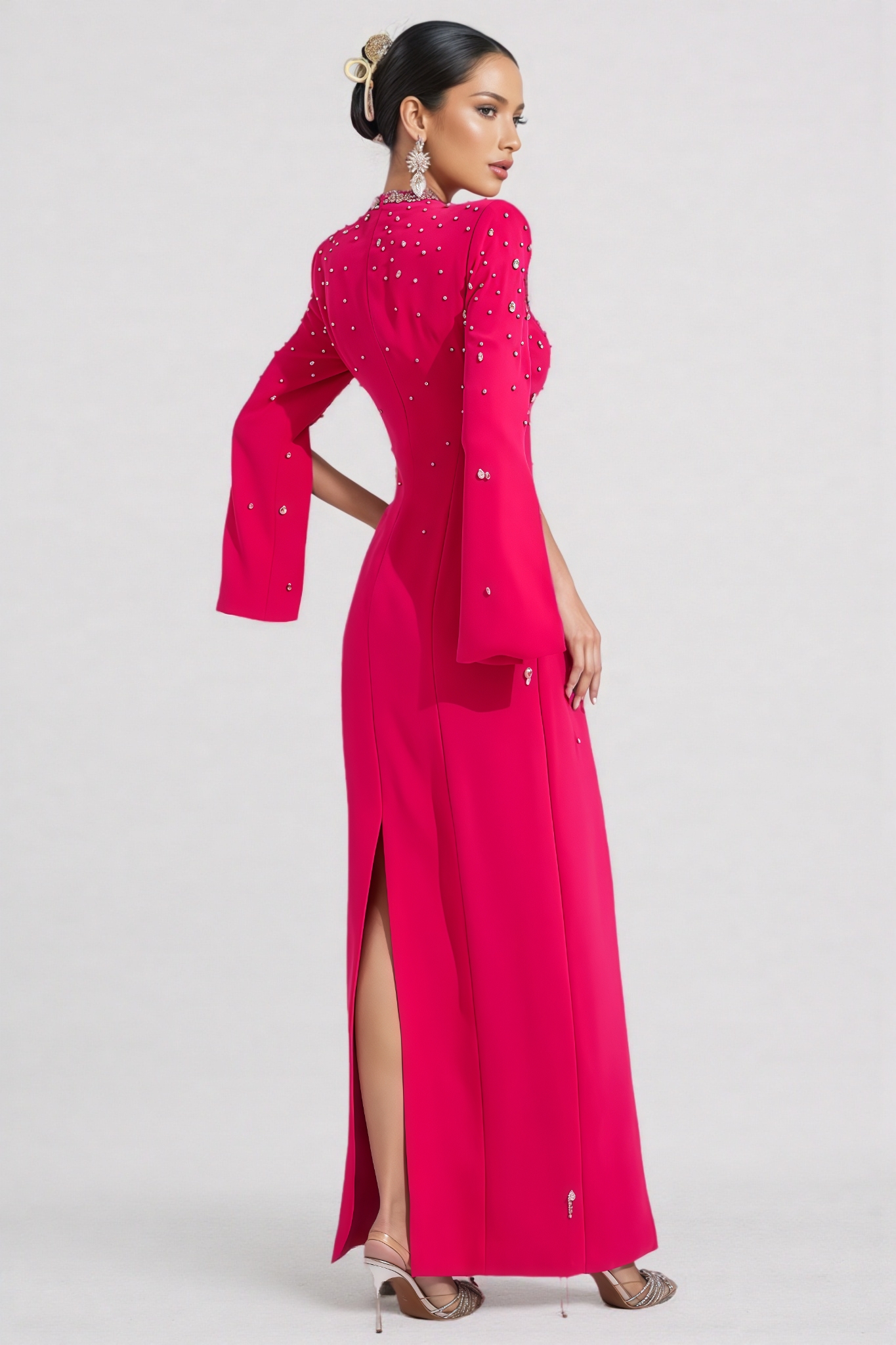 Lannisk Pink Diamond Maxi Dress