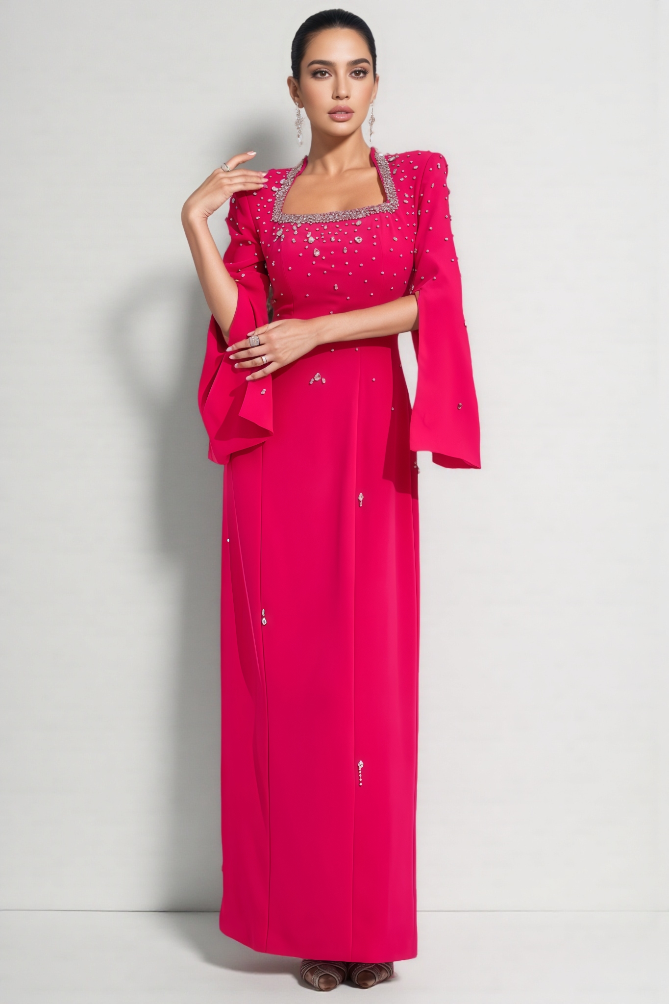 Lannisk Pink Diamond Maxi Dress