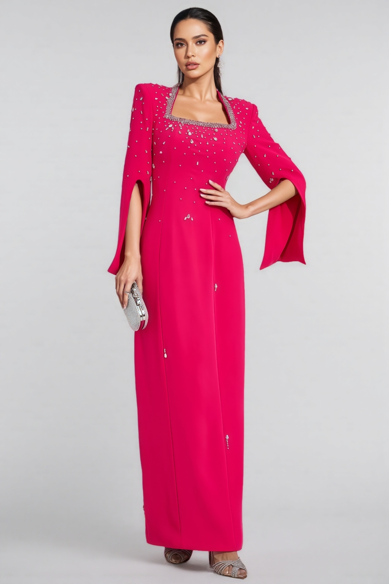 Lannisk Pink Diamond Maxi Dress