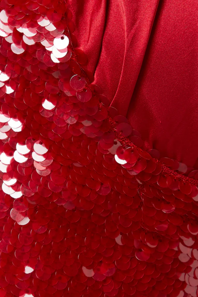 Faryn Red Sequin Maxi Dress