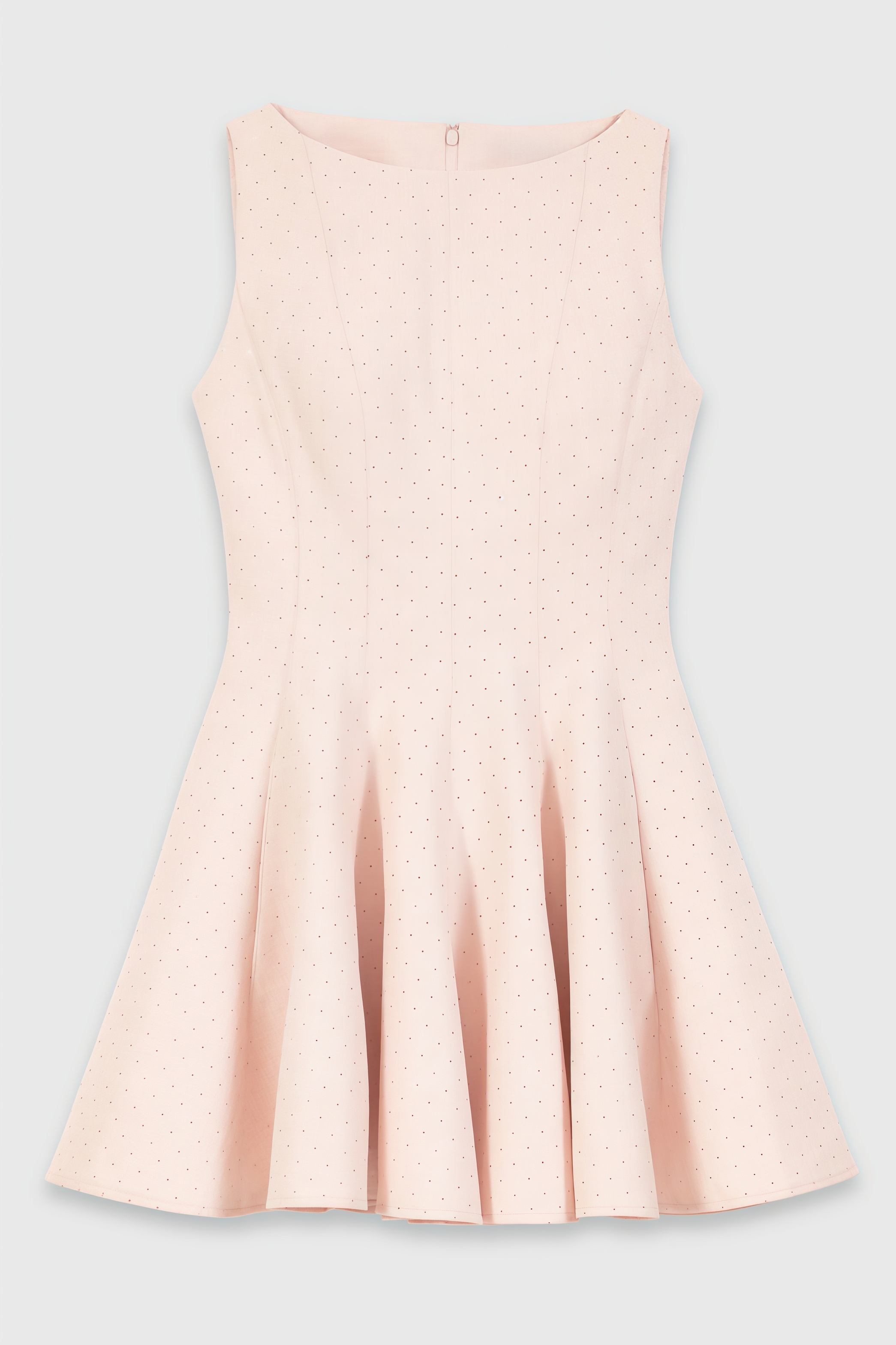 Conla Pink Rhinestone Sleeveless Mini Dress