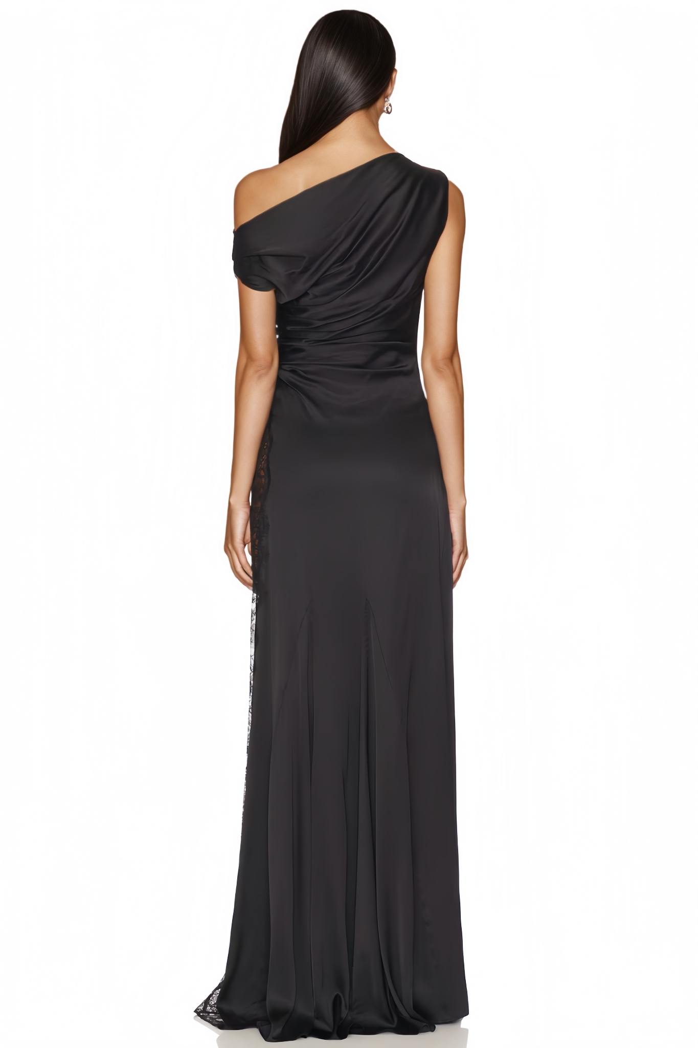 Lillyop Off Shoulder Slit Lace Maxi Dress