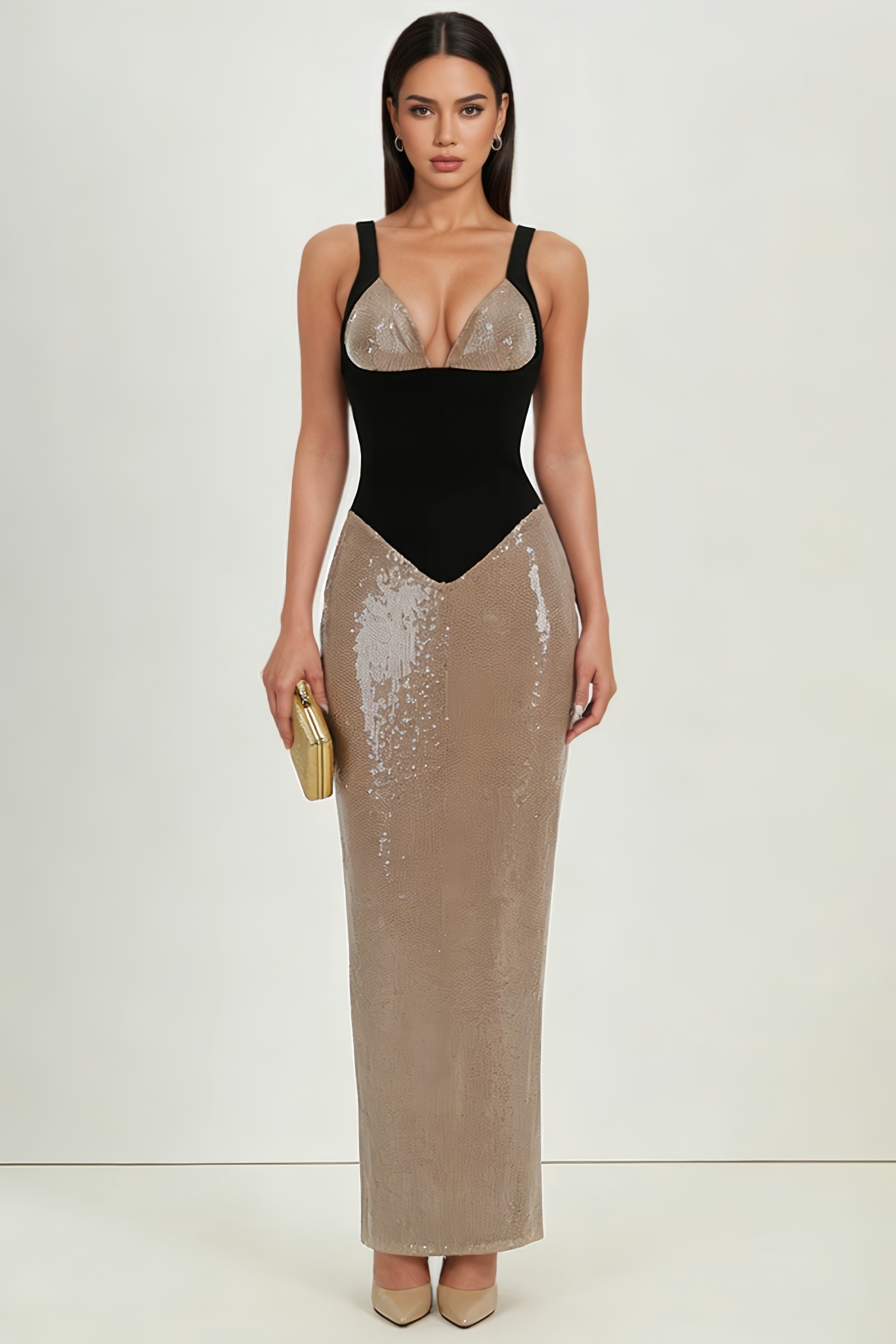 Arise Sequin Split Maxi Dress
