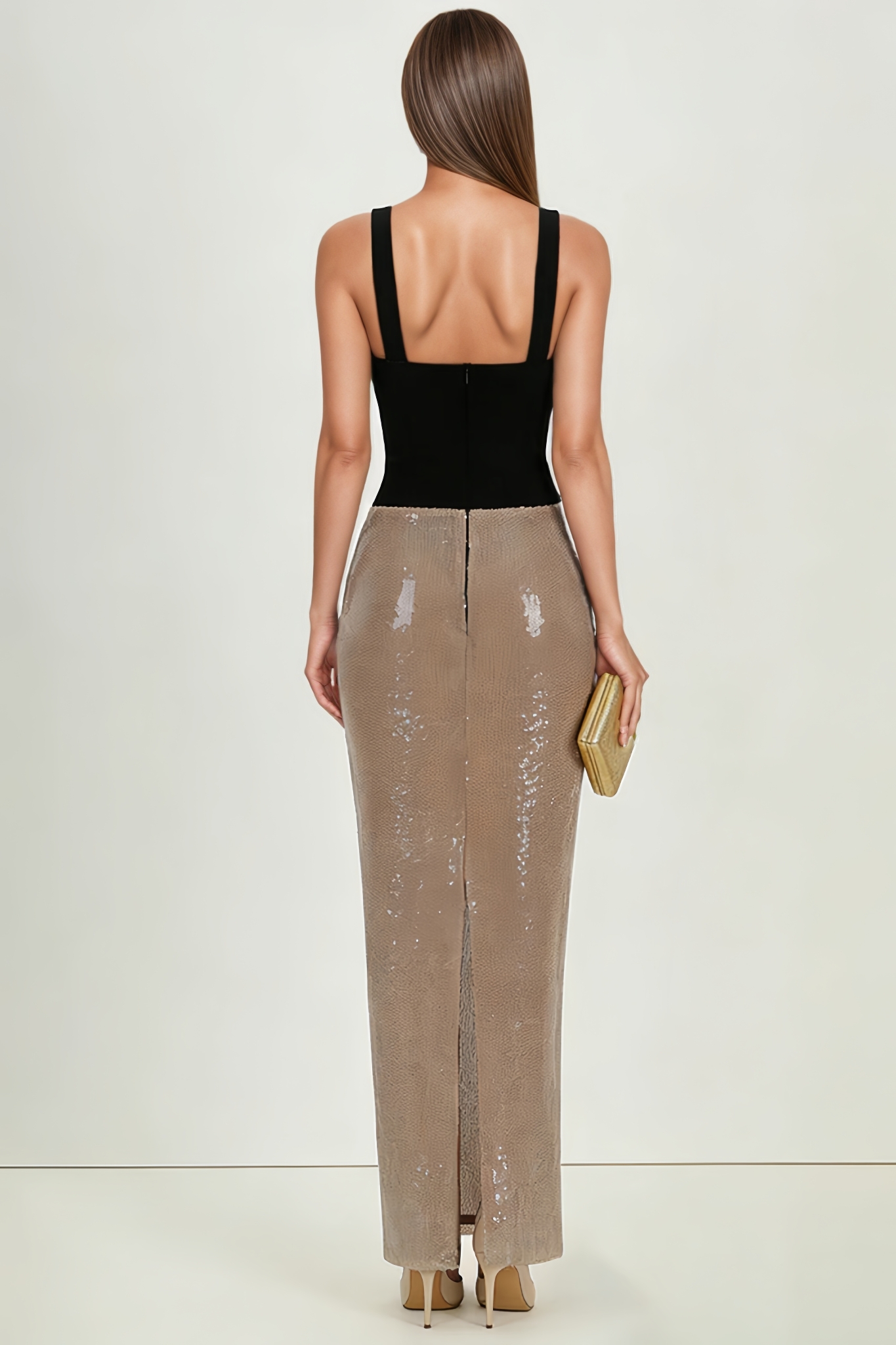 Arise Sequin Split Maxi Dress