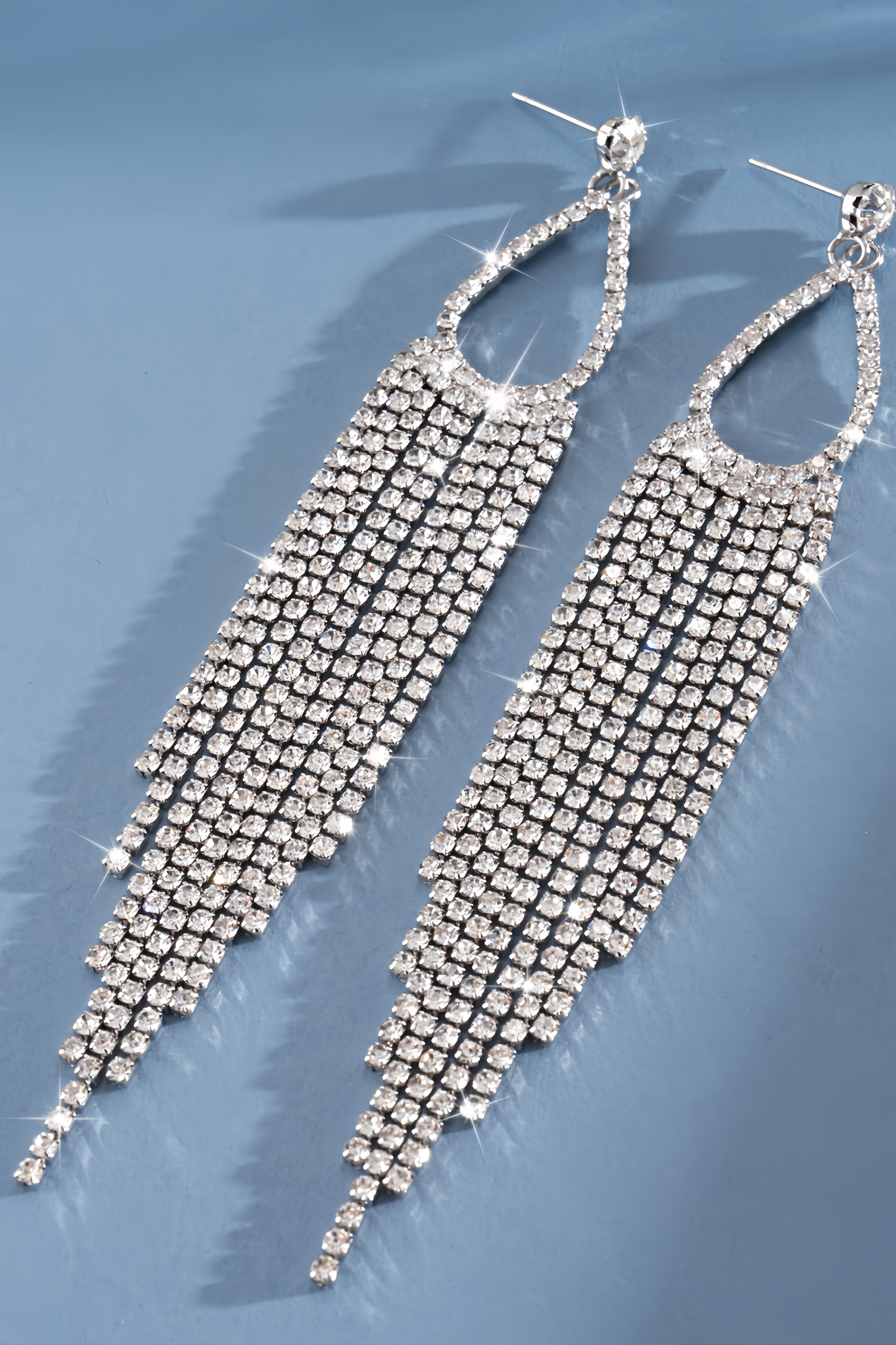 Ethsny Teardrop Fringe Earrings