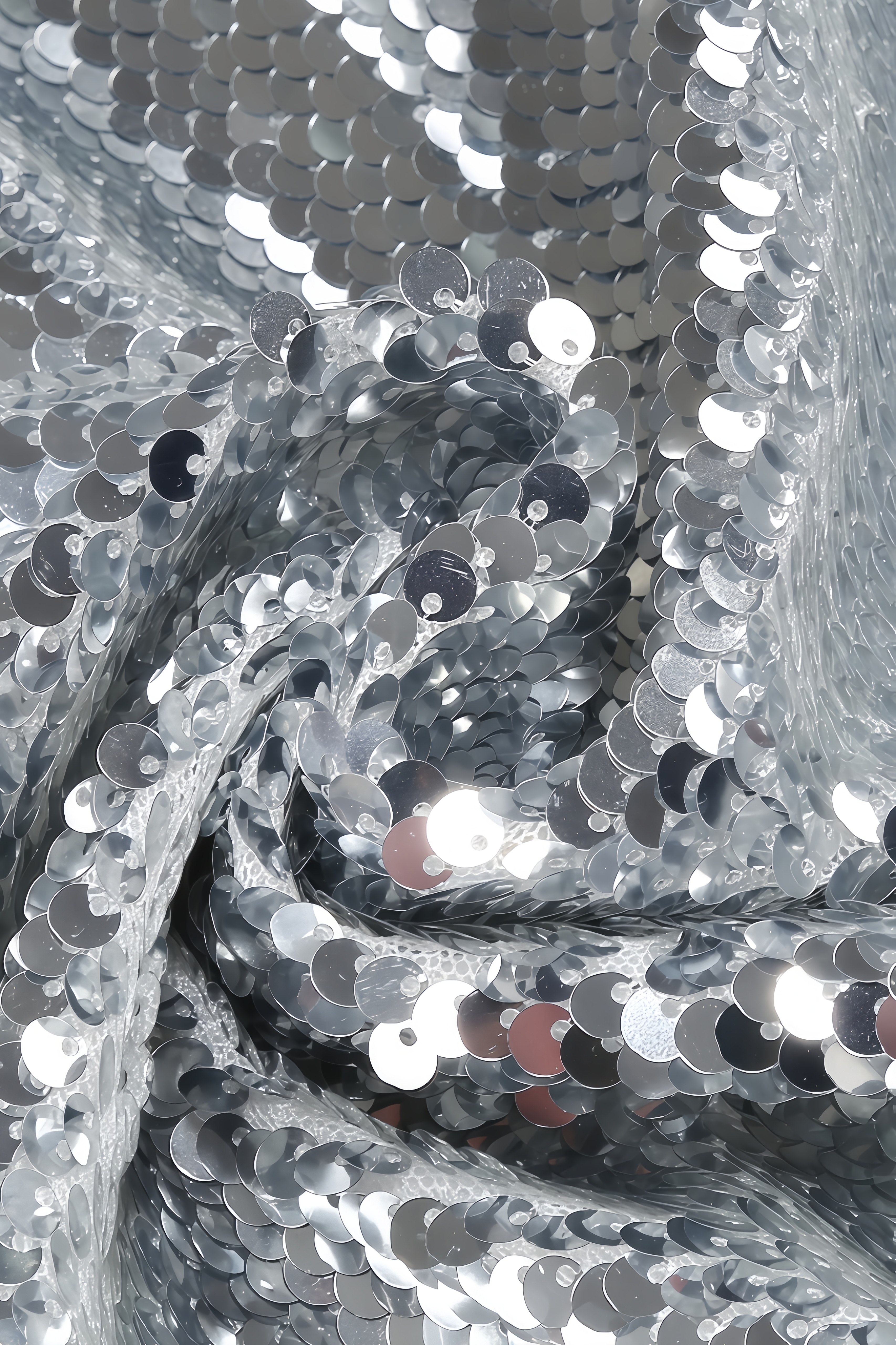 Nadim Silver Sequin Maxi Dress