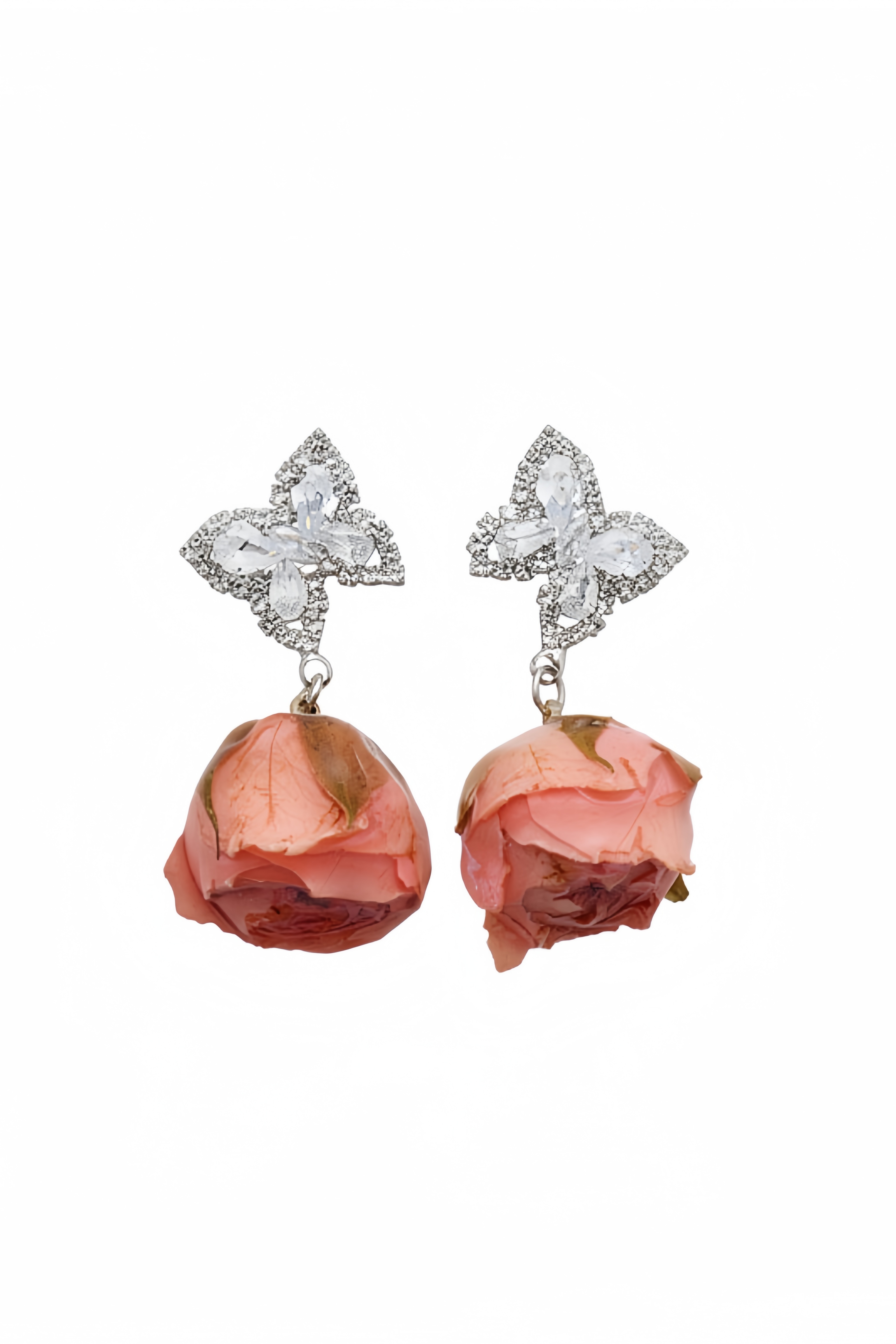 Sofgit Butterfly Flower Earrings
