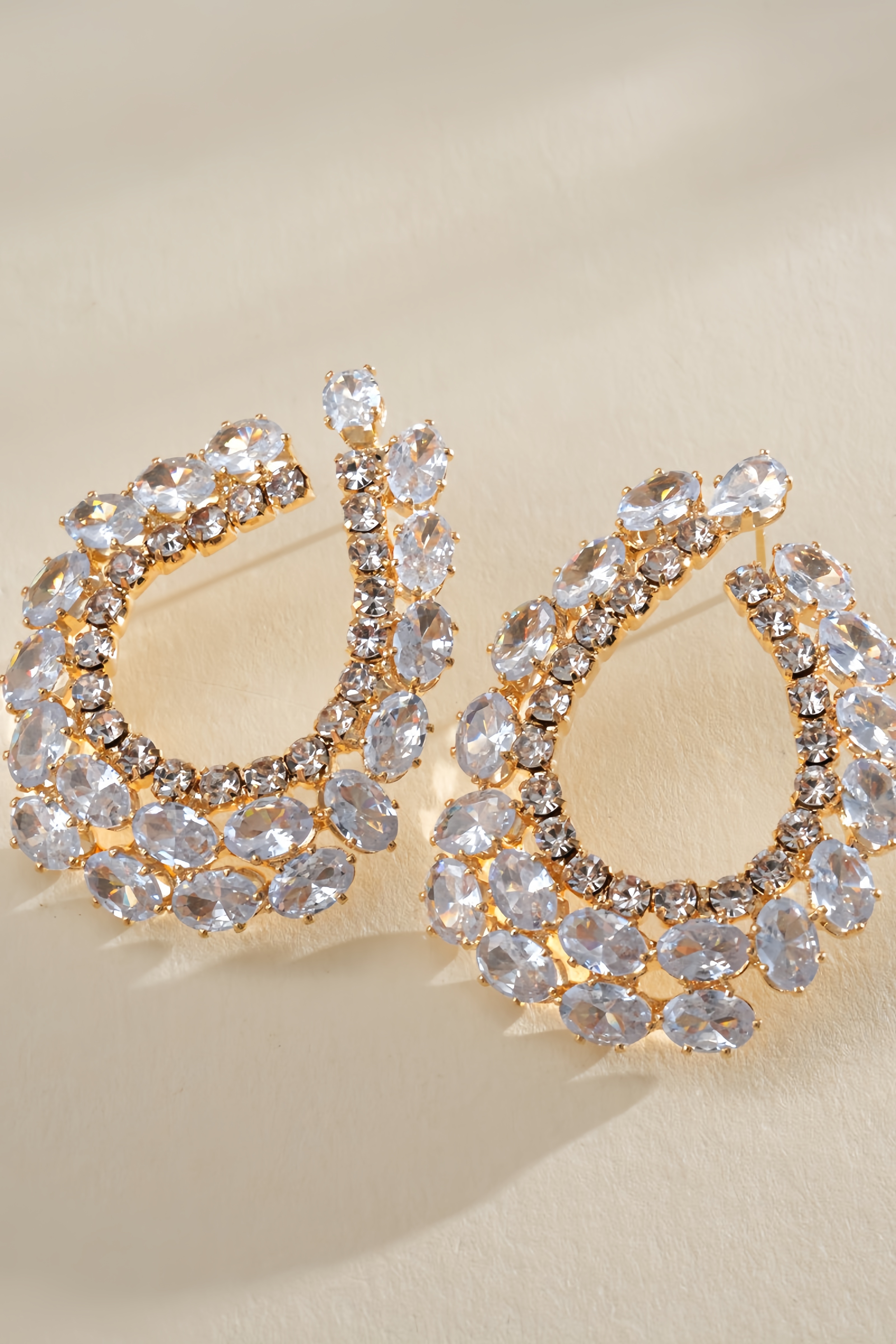 Carner Zircon Teardrop Earrings
