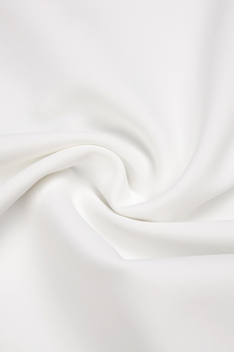 Ramla White Fishbone Split Maxi Dress Set