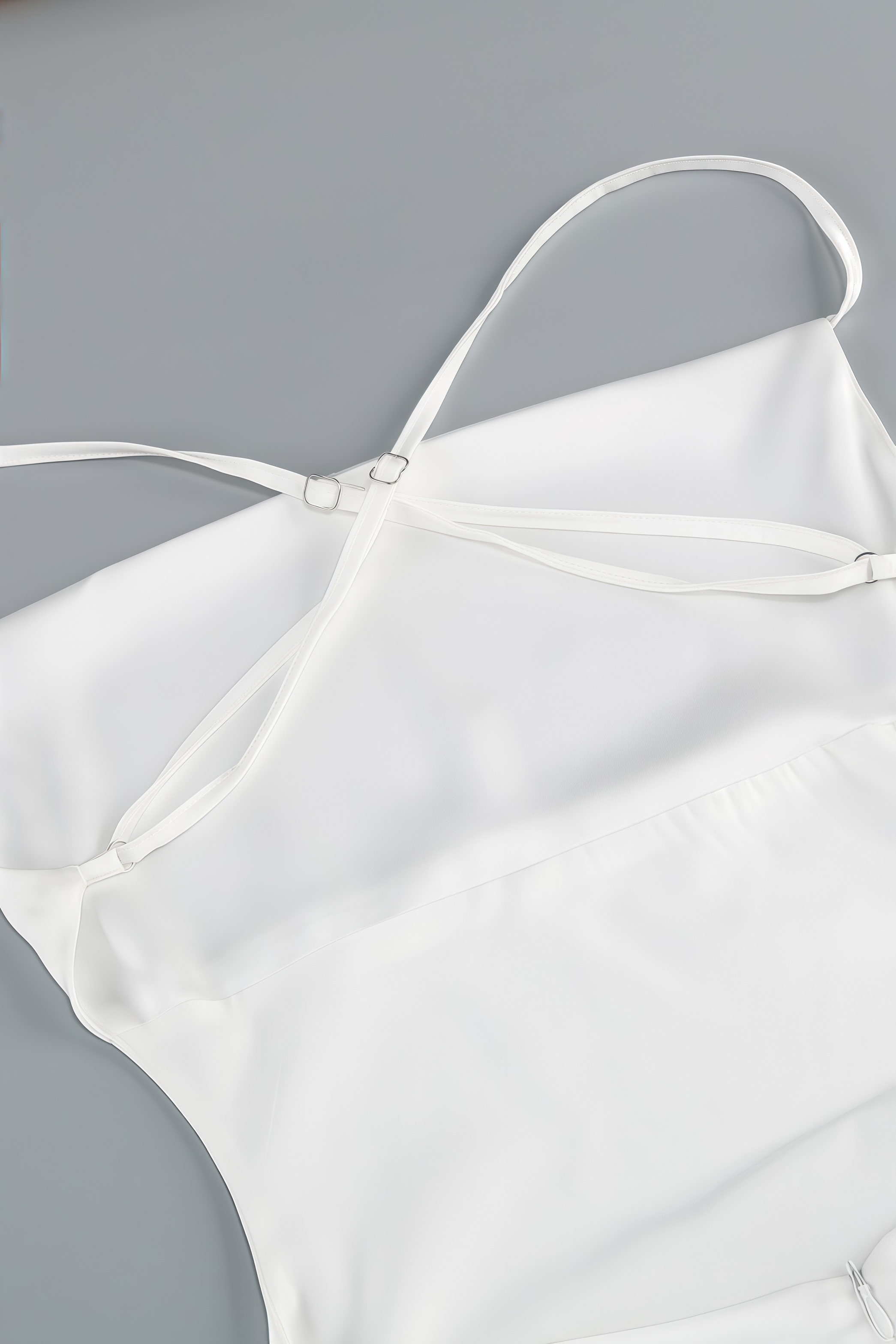 Valelk White Halter Ruffle Maxi Dress