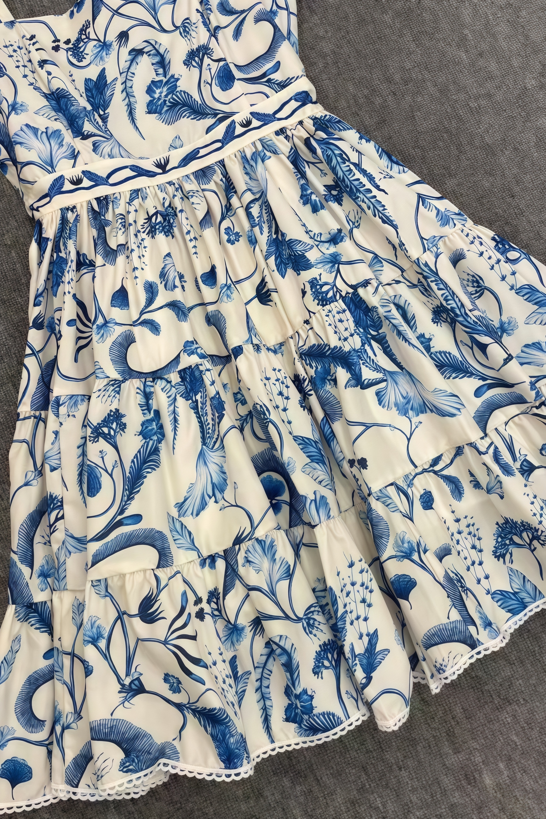 Destsd Embroidered Floral Cotton Mini Dress