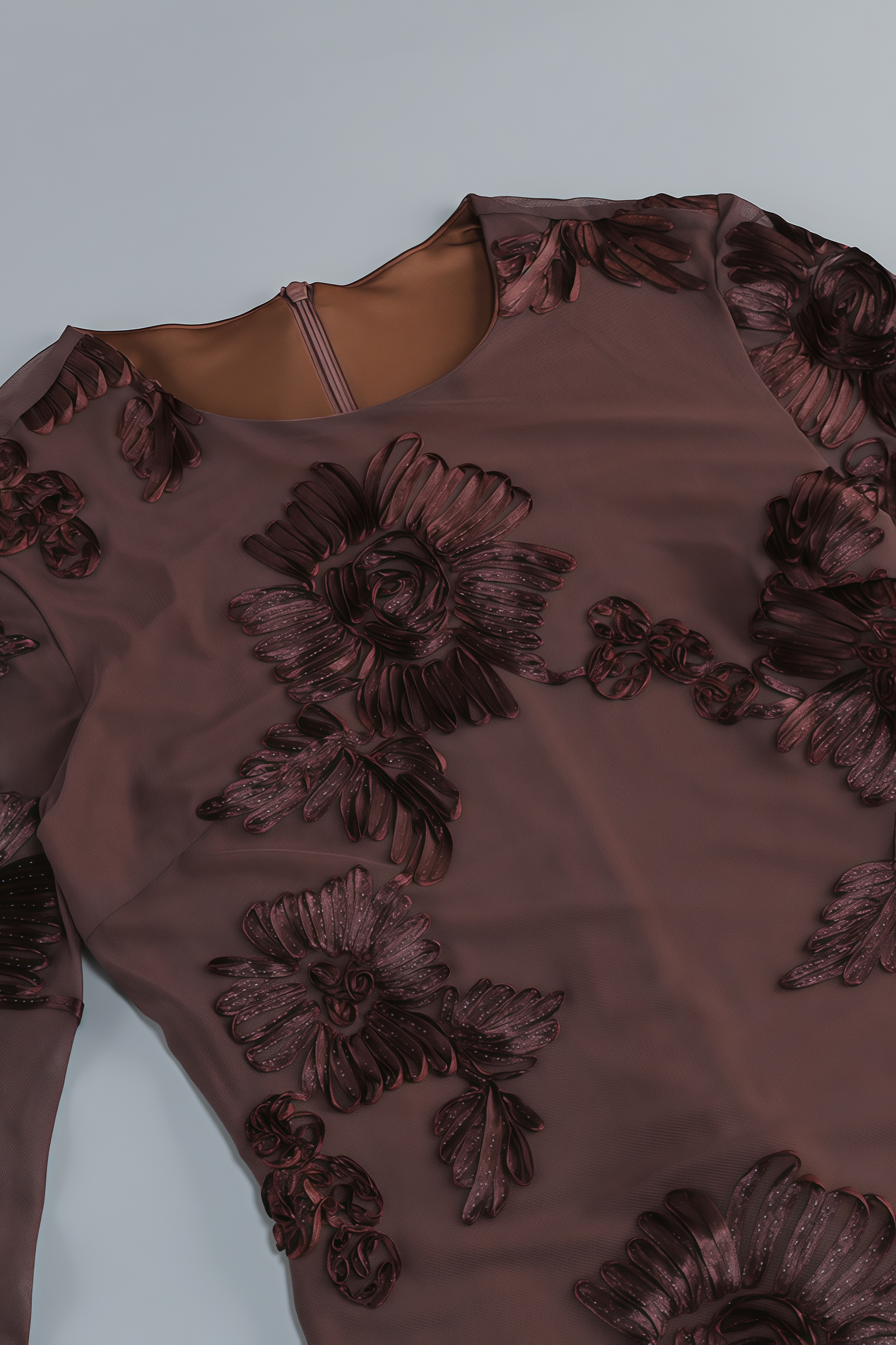 Sylea Embroidered Lace Bell Sleeve Mini Dress