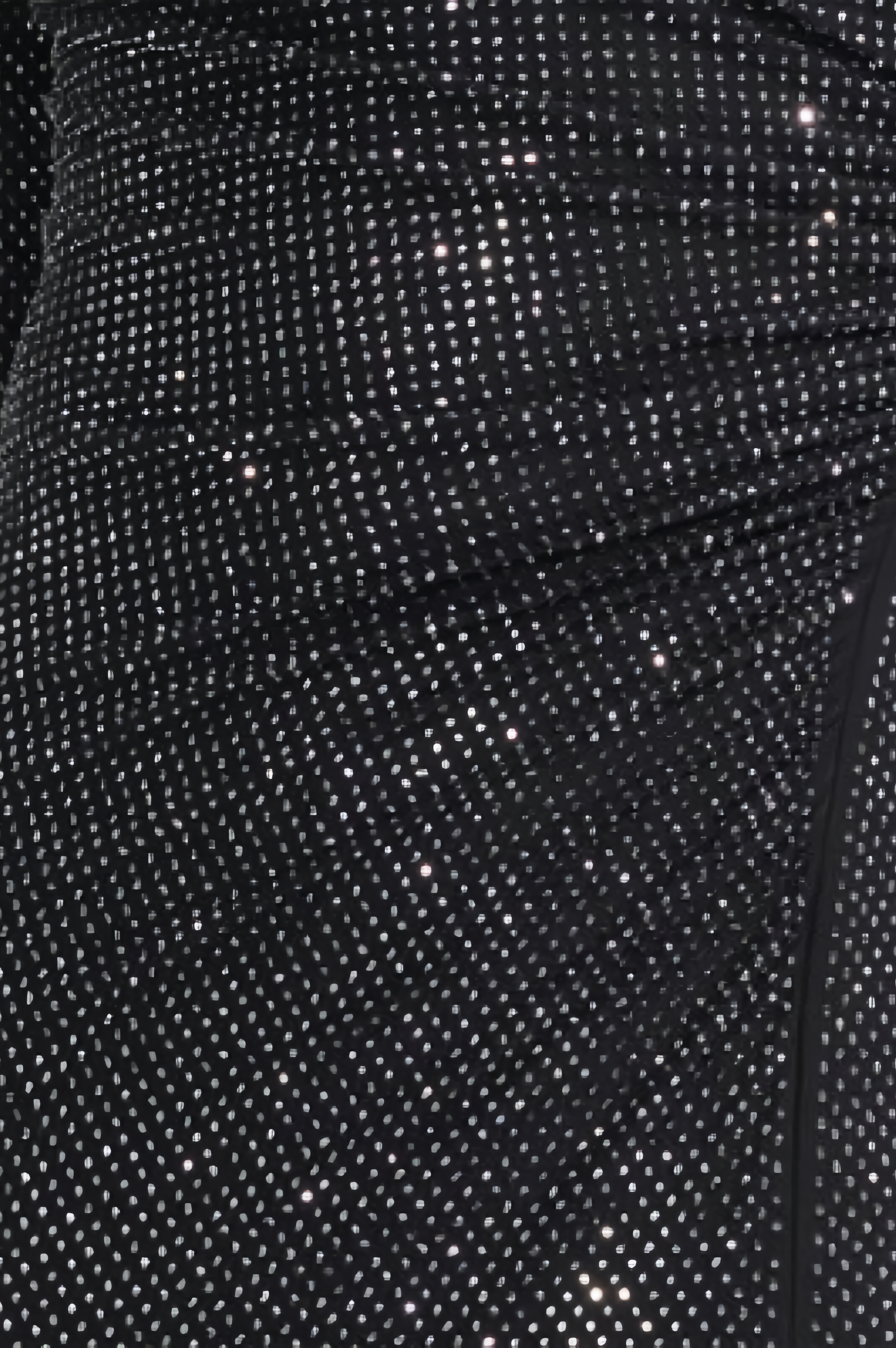 Xavont Black Rhinestone Maxi Dress
