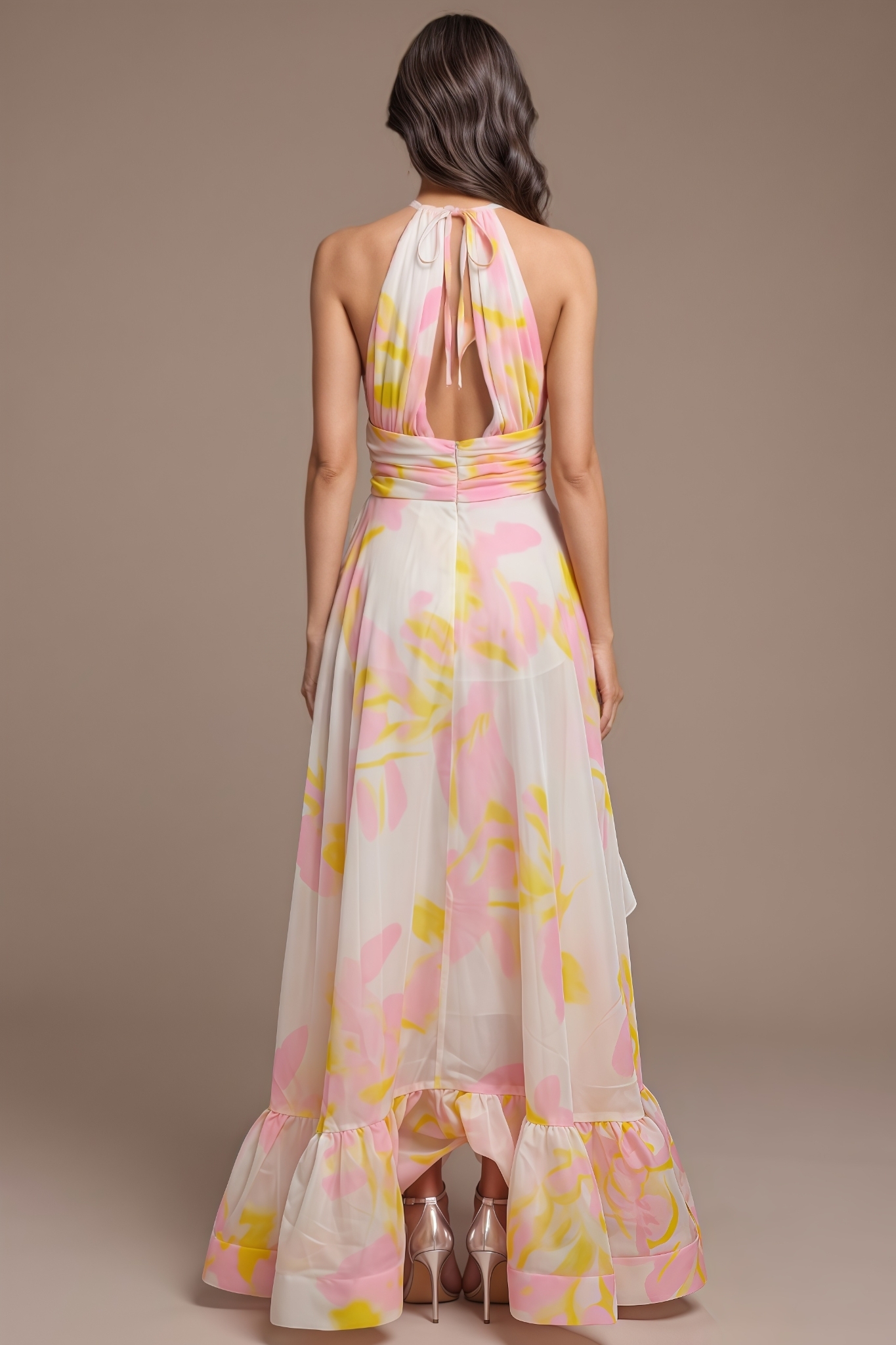Matilda Ruffled Slit Maxi Dress