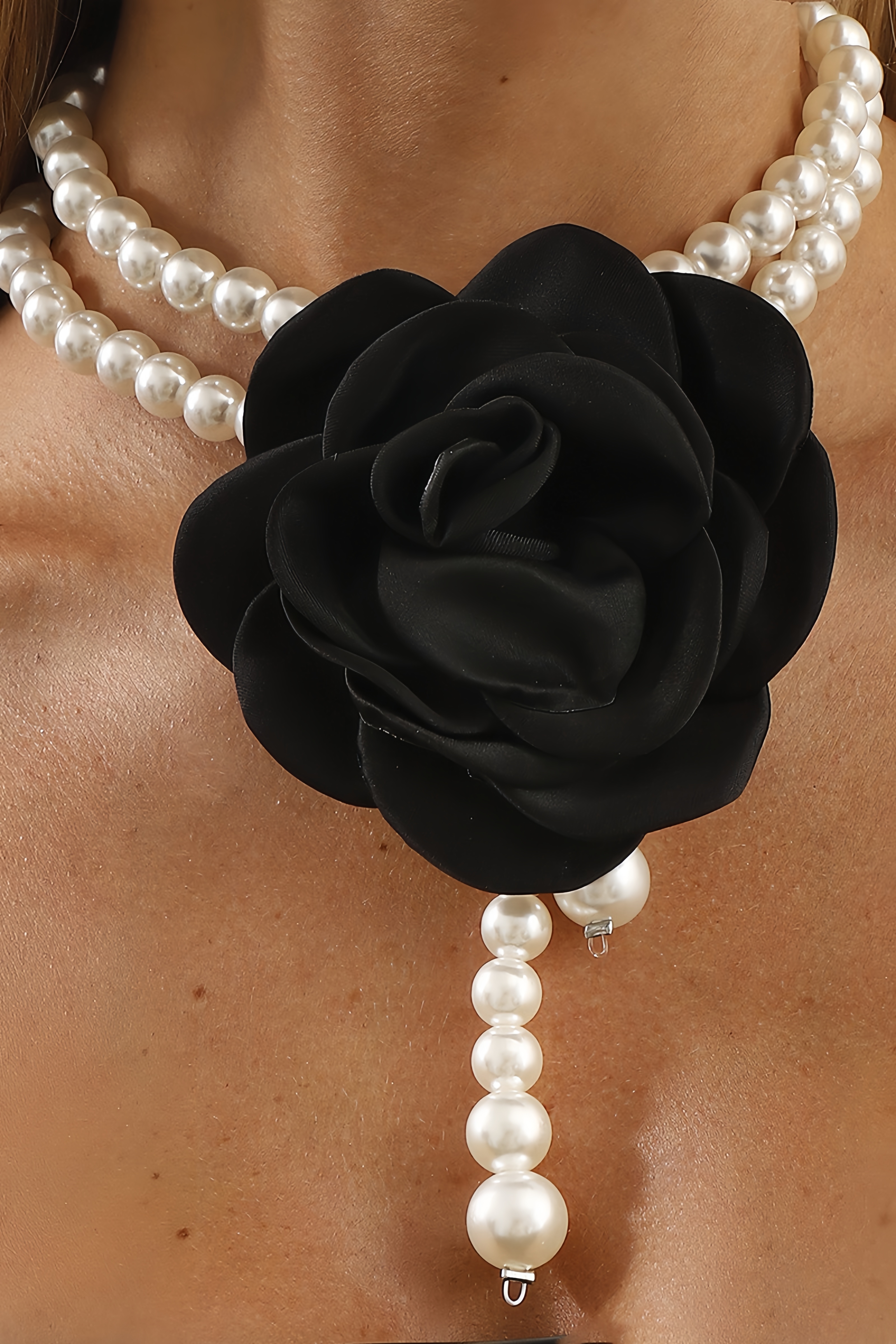 Carlota Rose Blossom Necklace