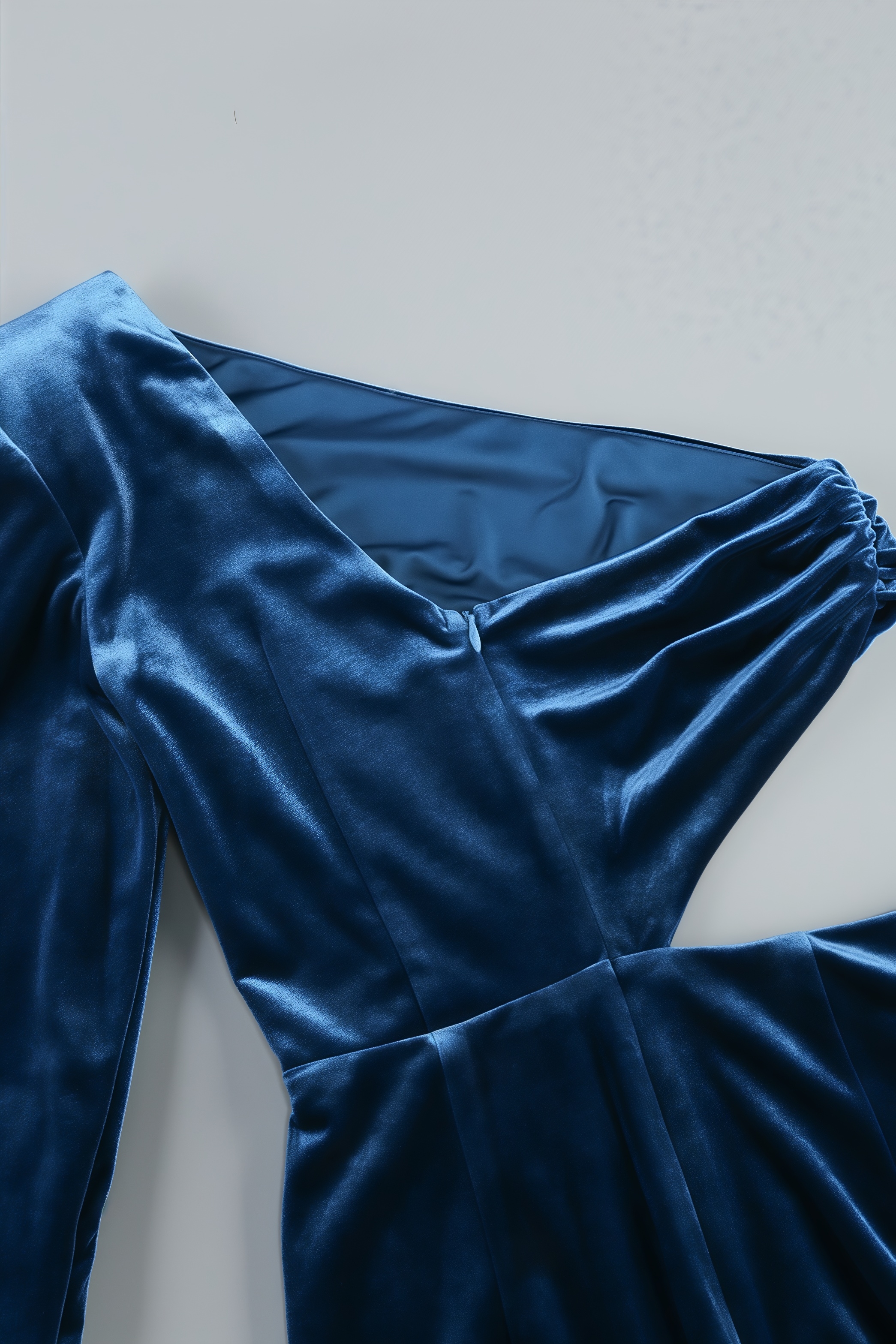 Virglan Slanted Shoulder Split Maxi Dress