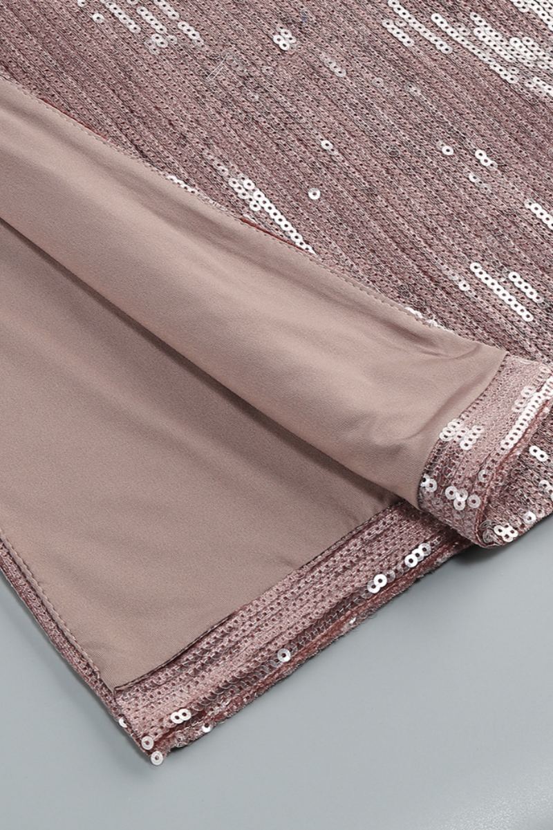 Kendrad Bow Detail Cutout Sequins Maxi Dress