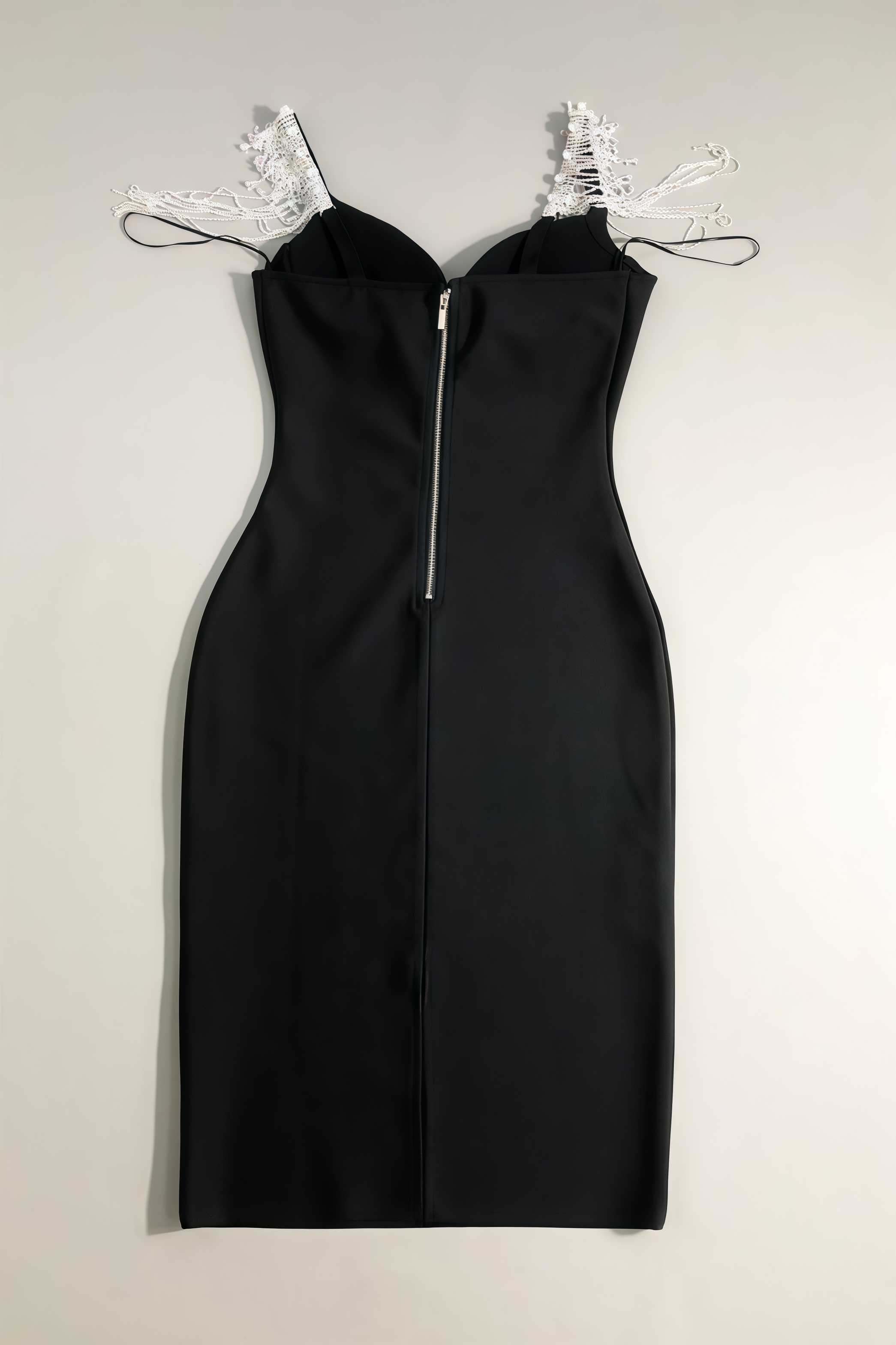 Wlorna Black Halter Backless Mini Dress