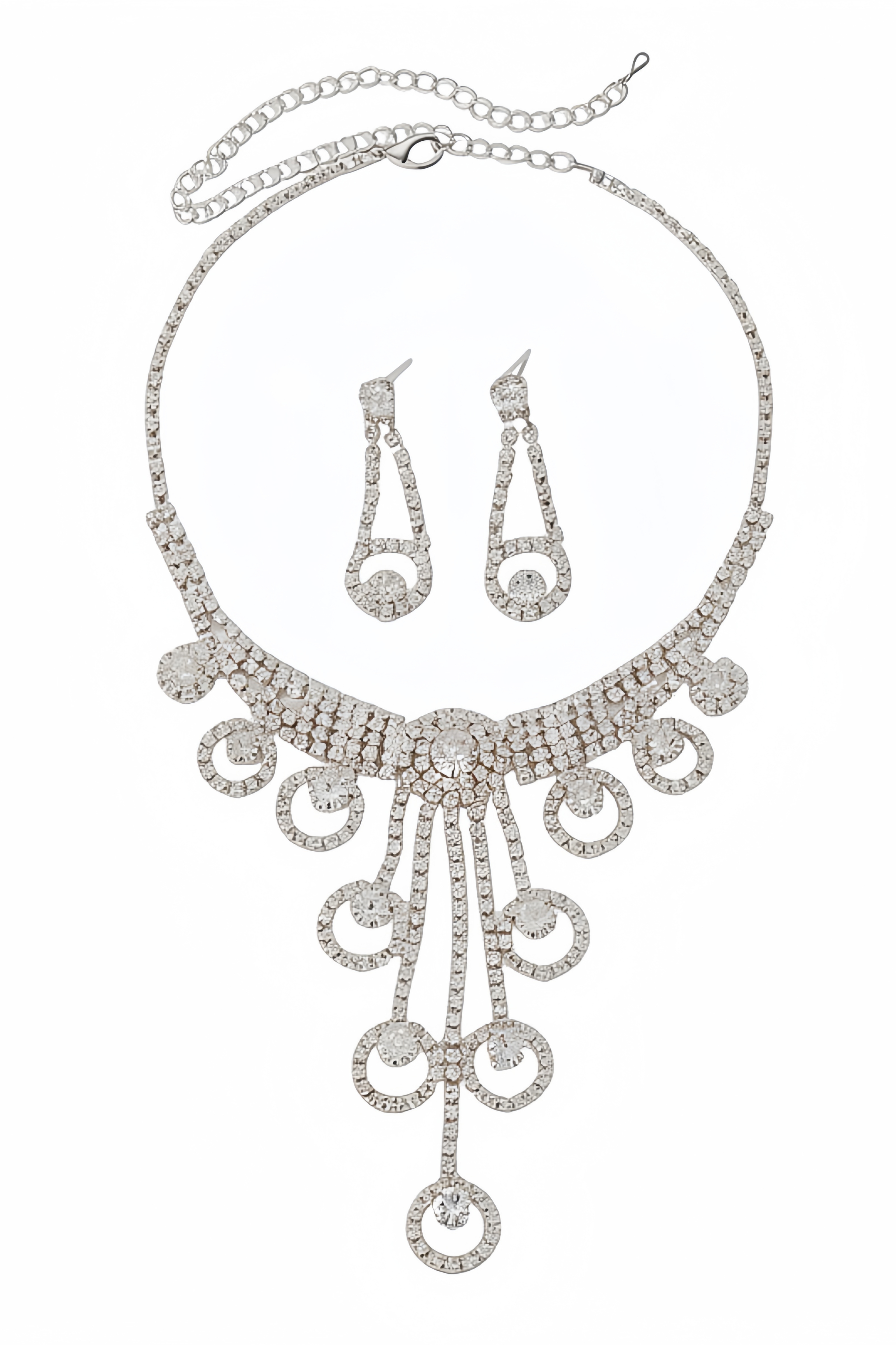 Hanriy Round Openwork Fringe Earrings Necklaces