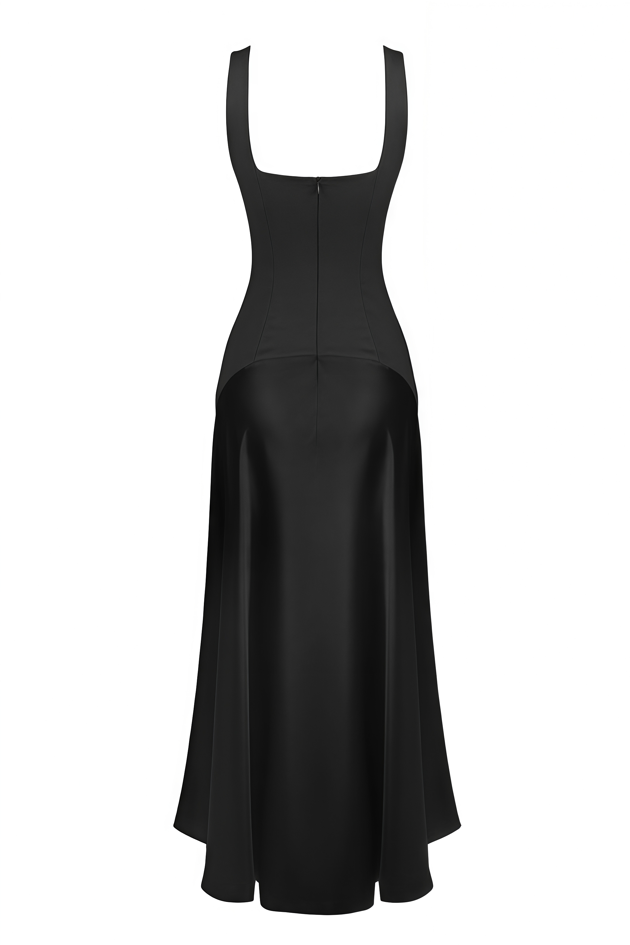 Tasise Black Sleeveless Maxi Dress
