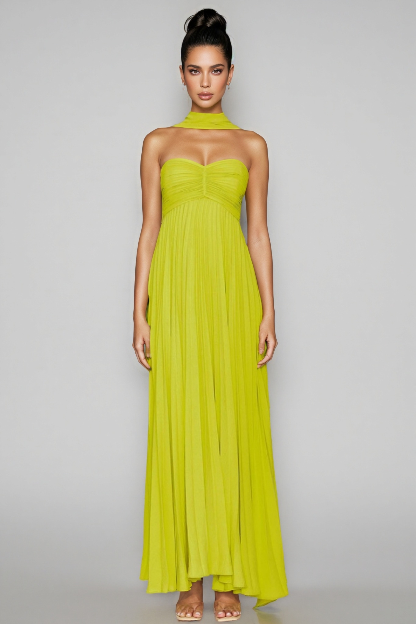 Rami Solid Colour Sheath Maxi Dress