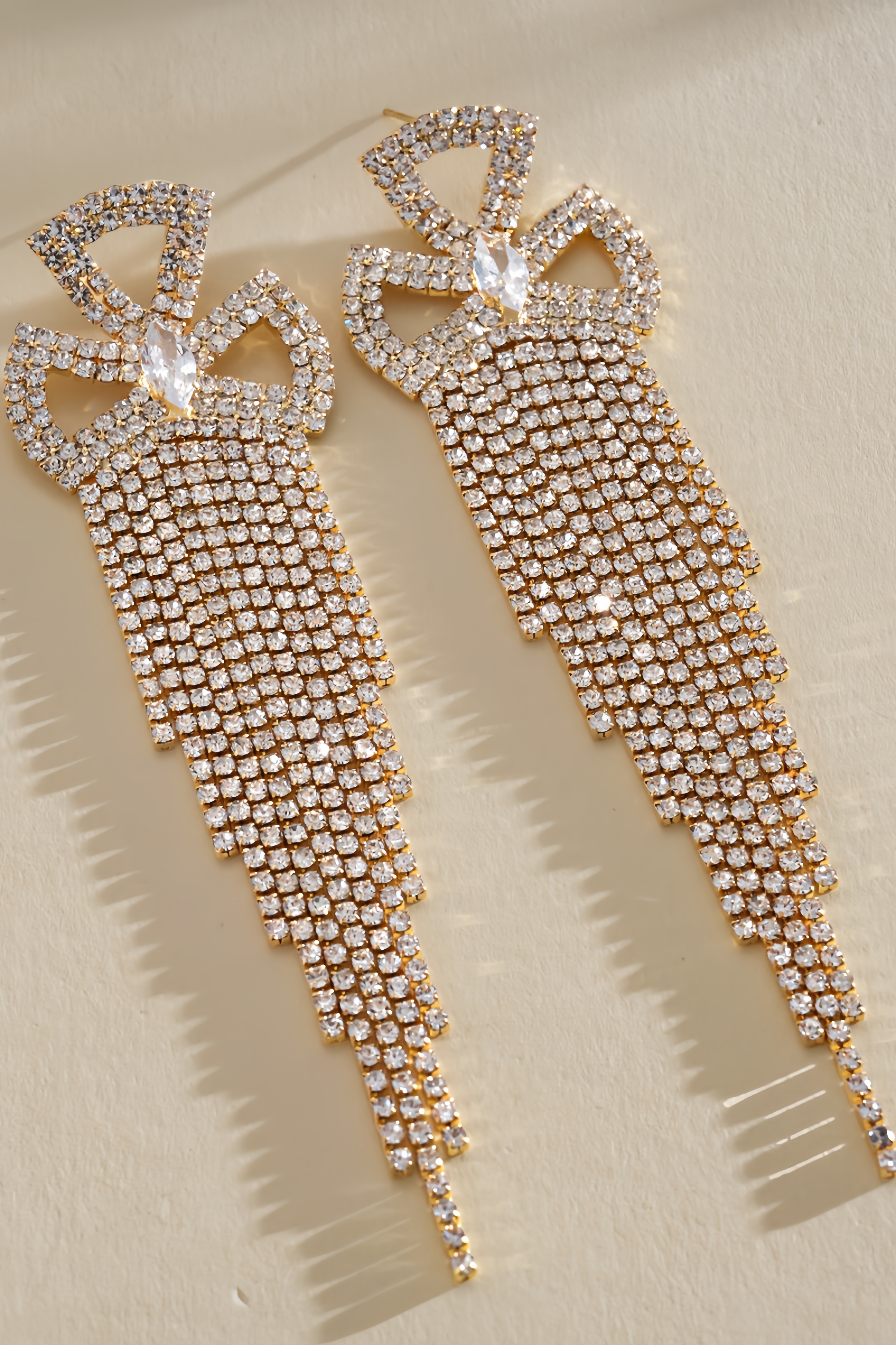 Michaly Cut Out Fringe Earrings