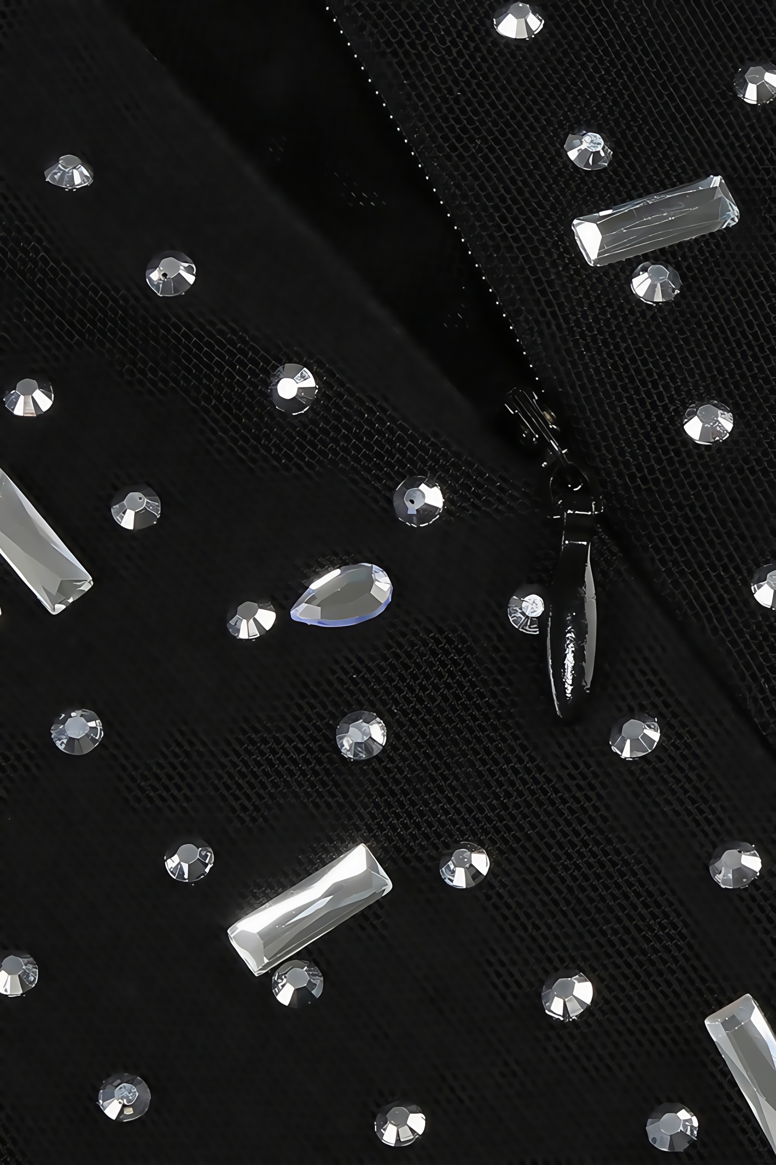 Roisea Long Sleeve Rhinestone Maxi Dress