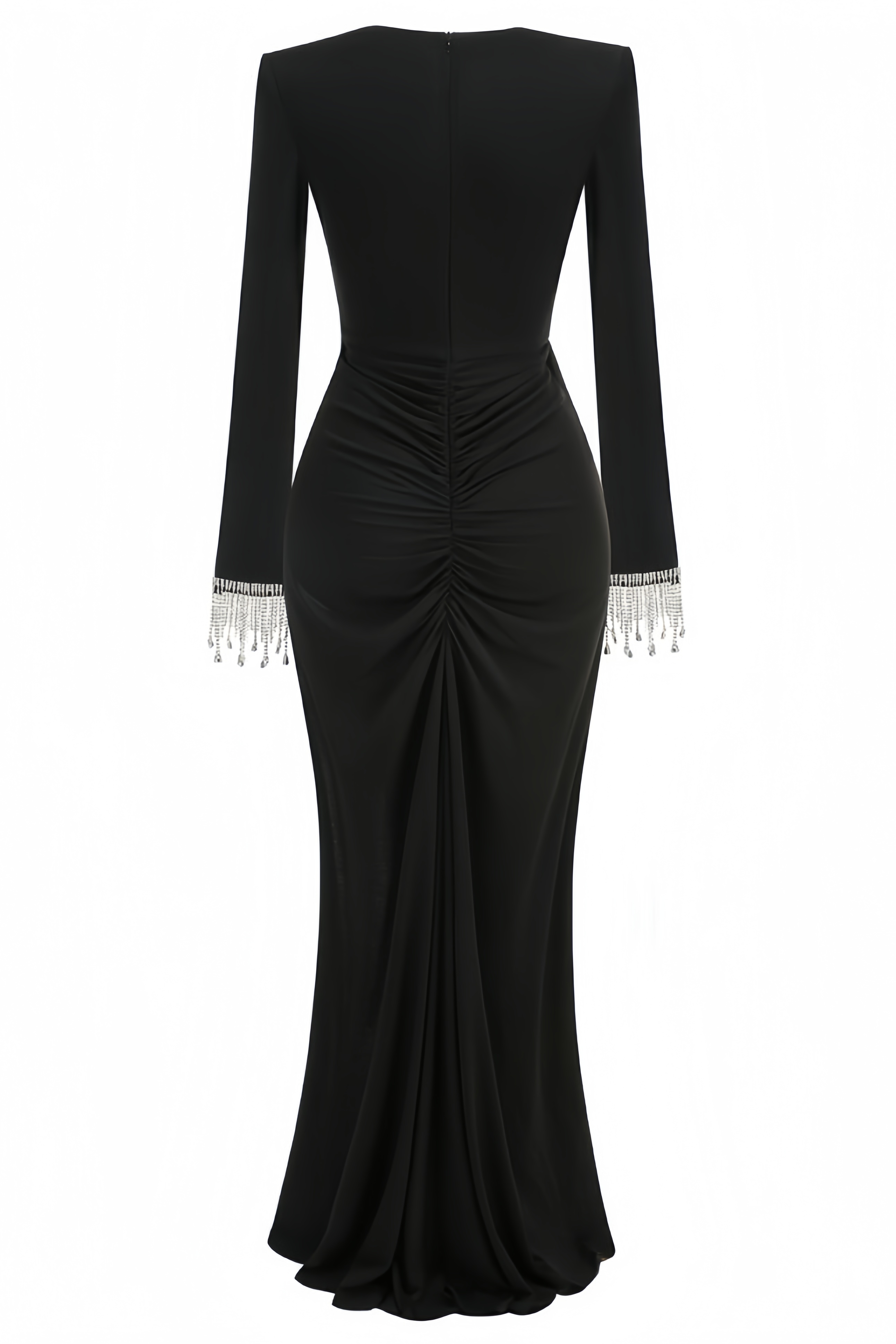 Aila Black Twisted Maxi Dress