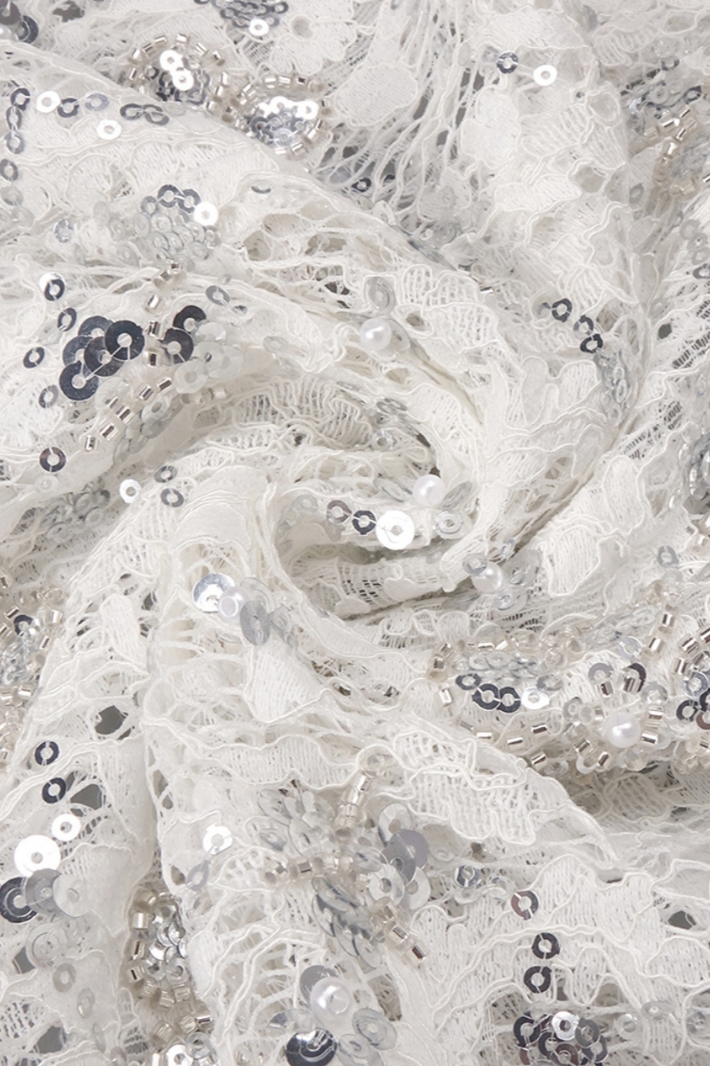 Kynancd Sequin Embellished Lace Maxi Dress Set