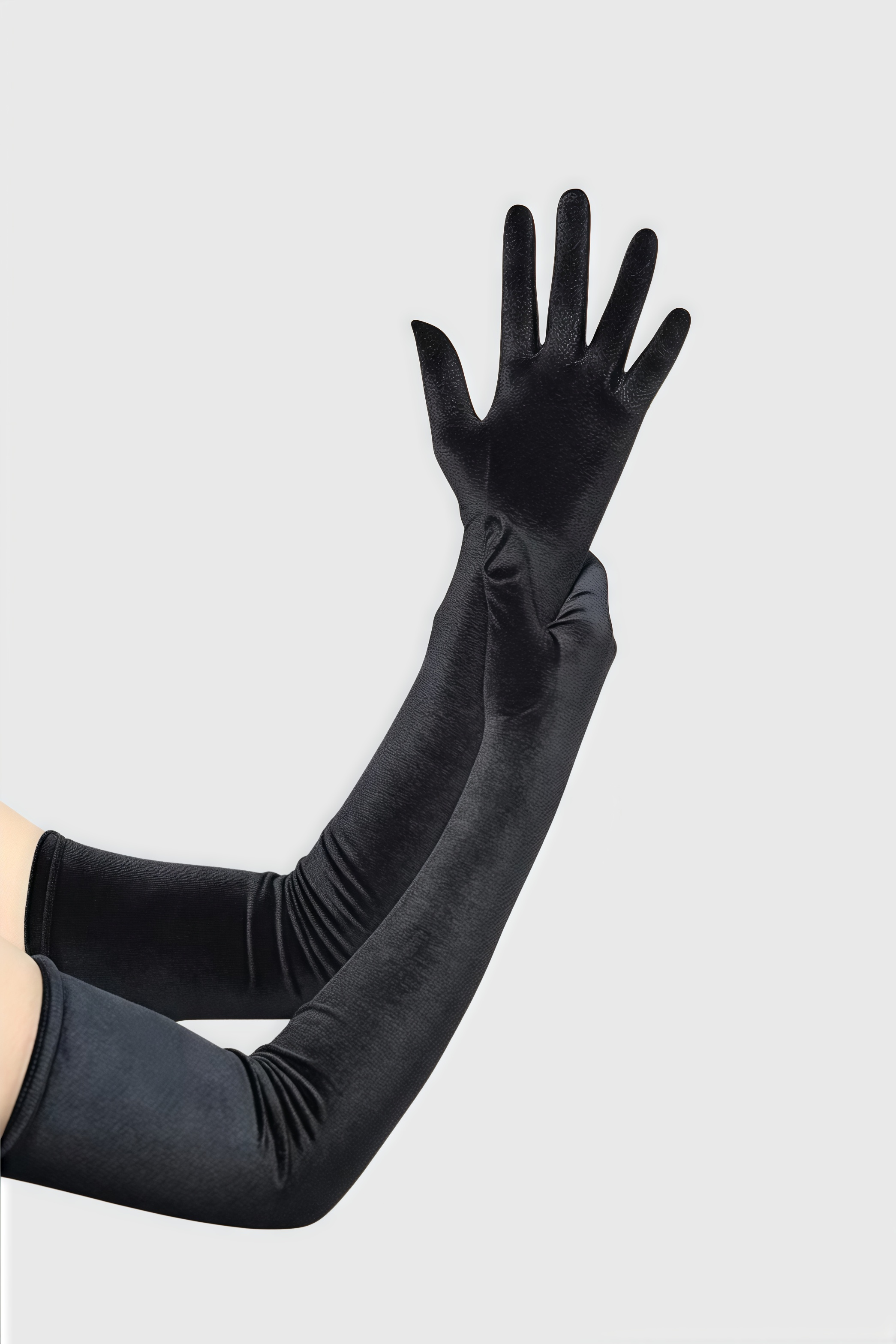 Zivanx Velvet Black Gloves