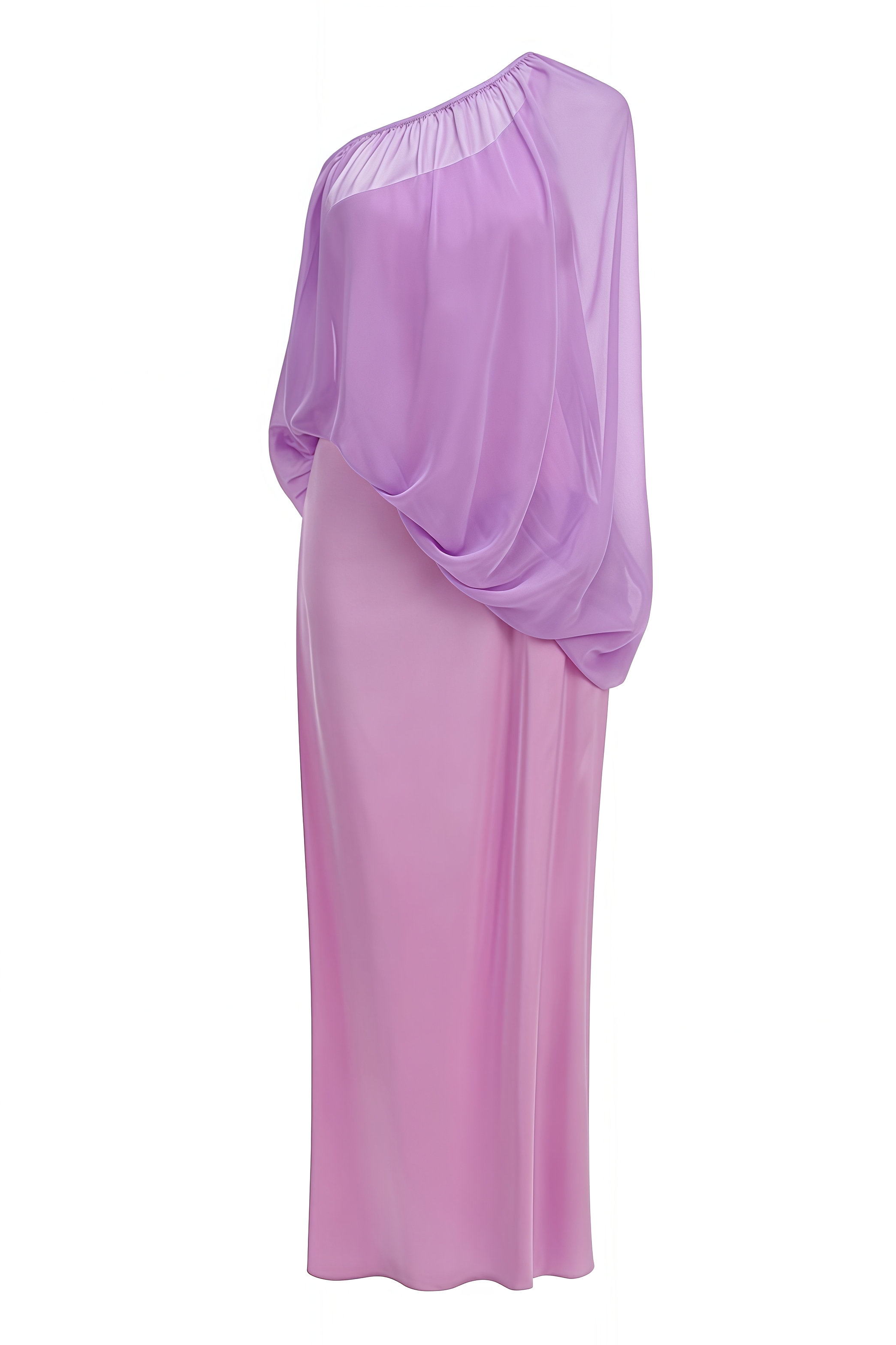 Kiars Purple One Shoulder Maxi Dress