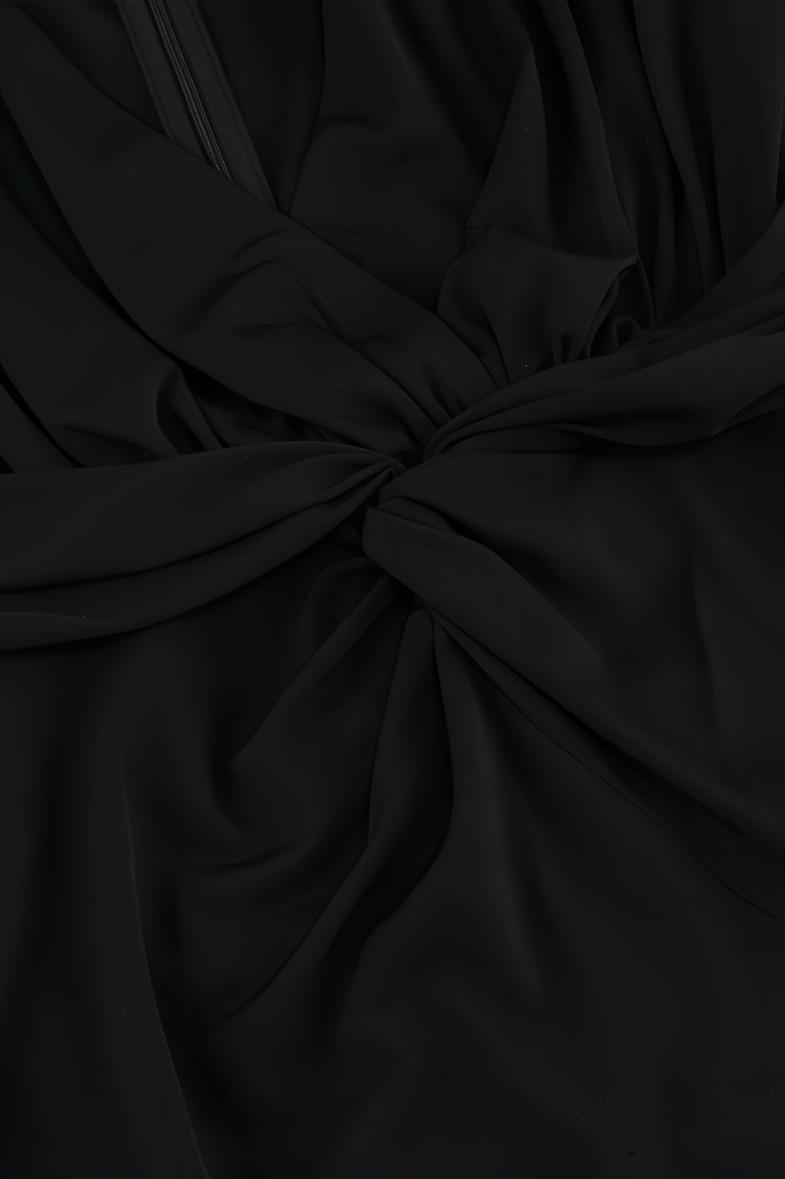 Aila Black Twisted Maxi Dress