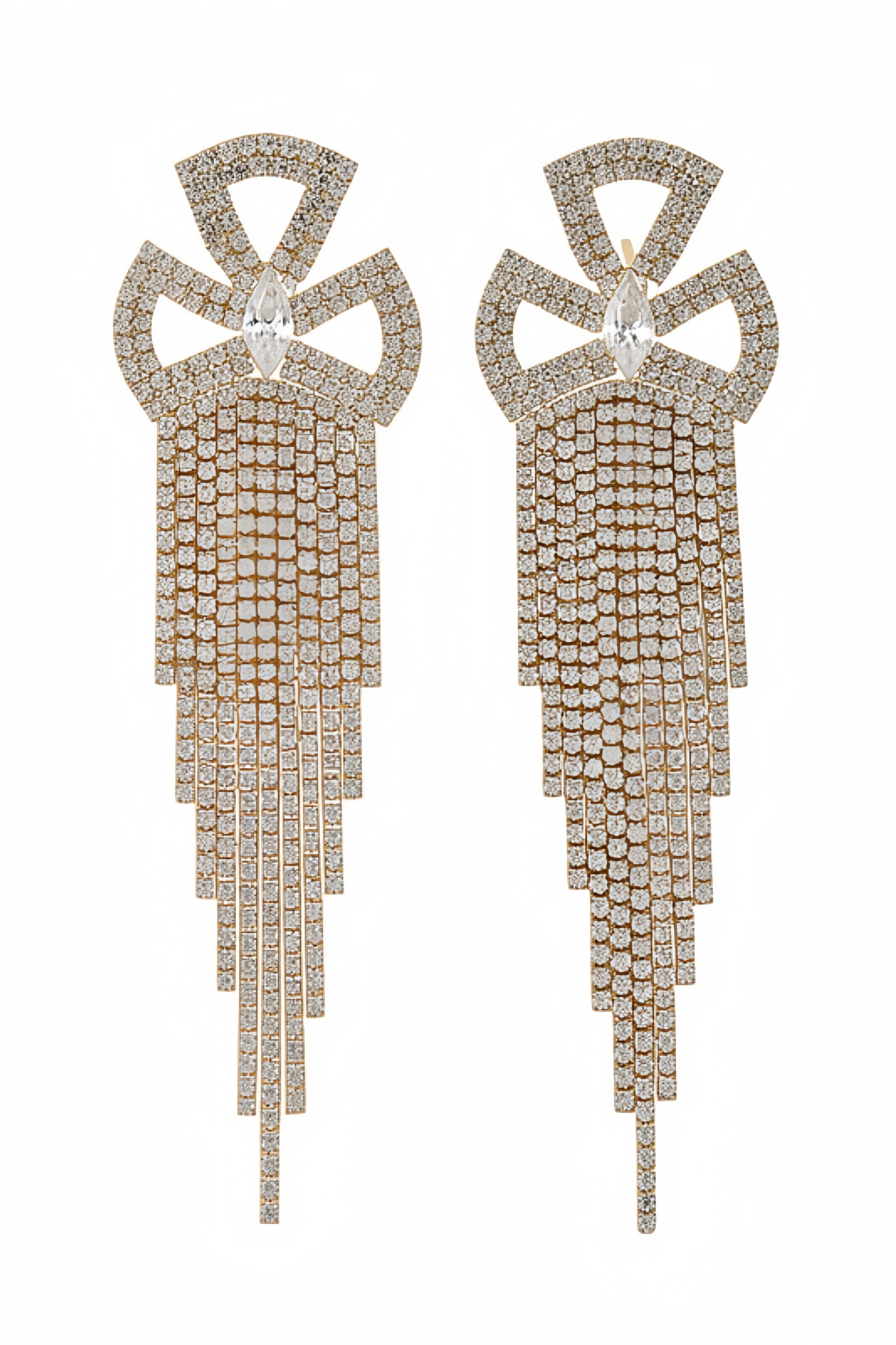 Michaly Cut Out Fringe Earrings