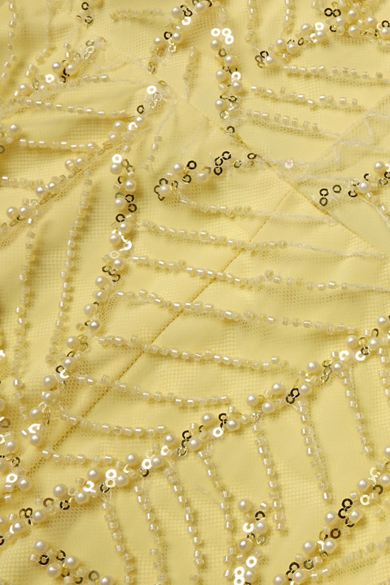 Islay Yellow Sleeveless Bow Maxi Dress