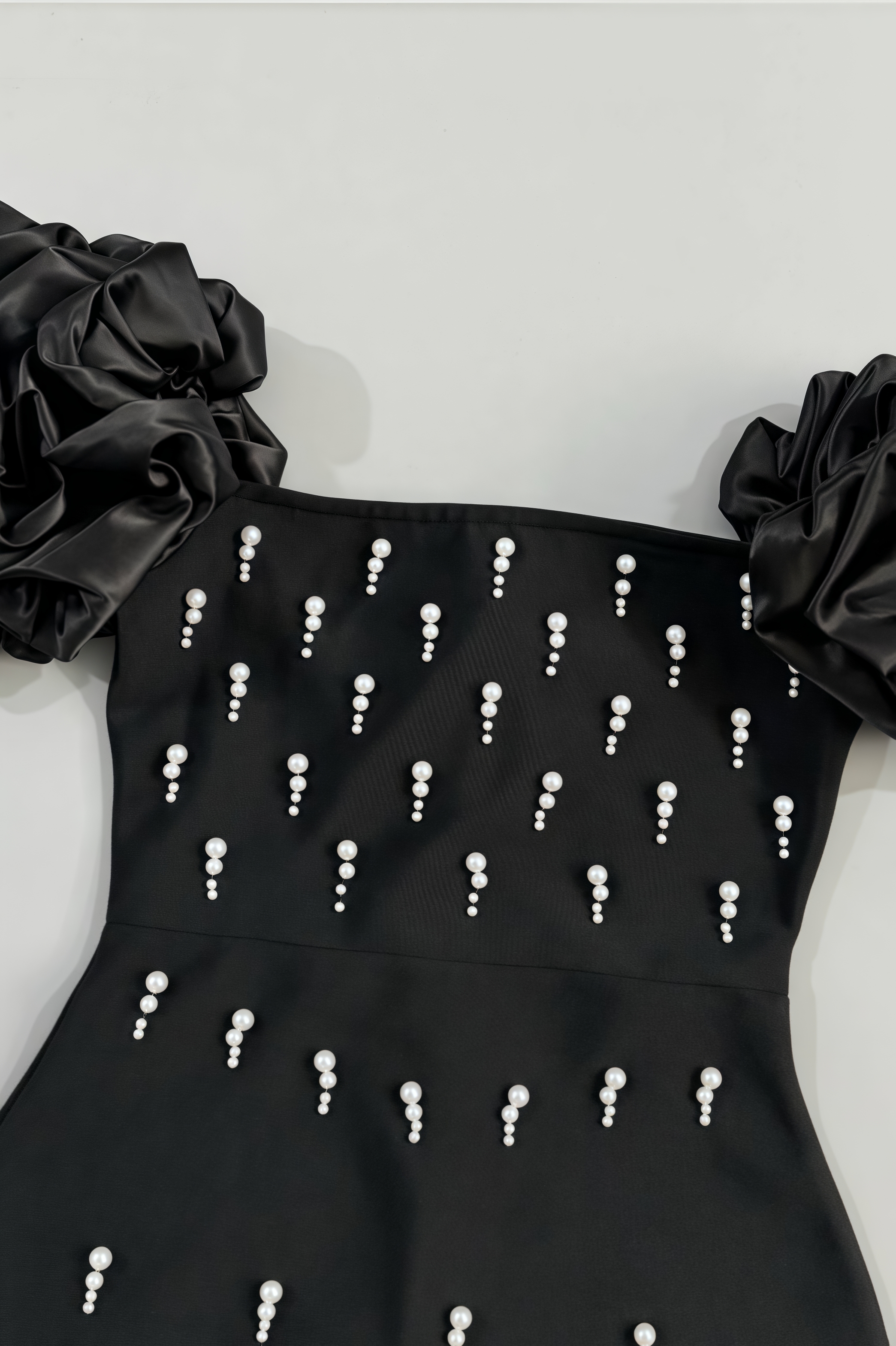 Helesa Off Shoulder Pearl Bandage Maxi Dress