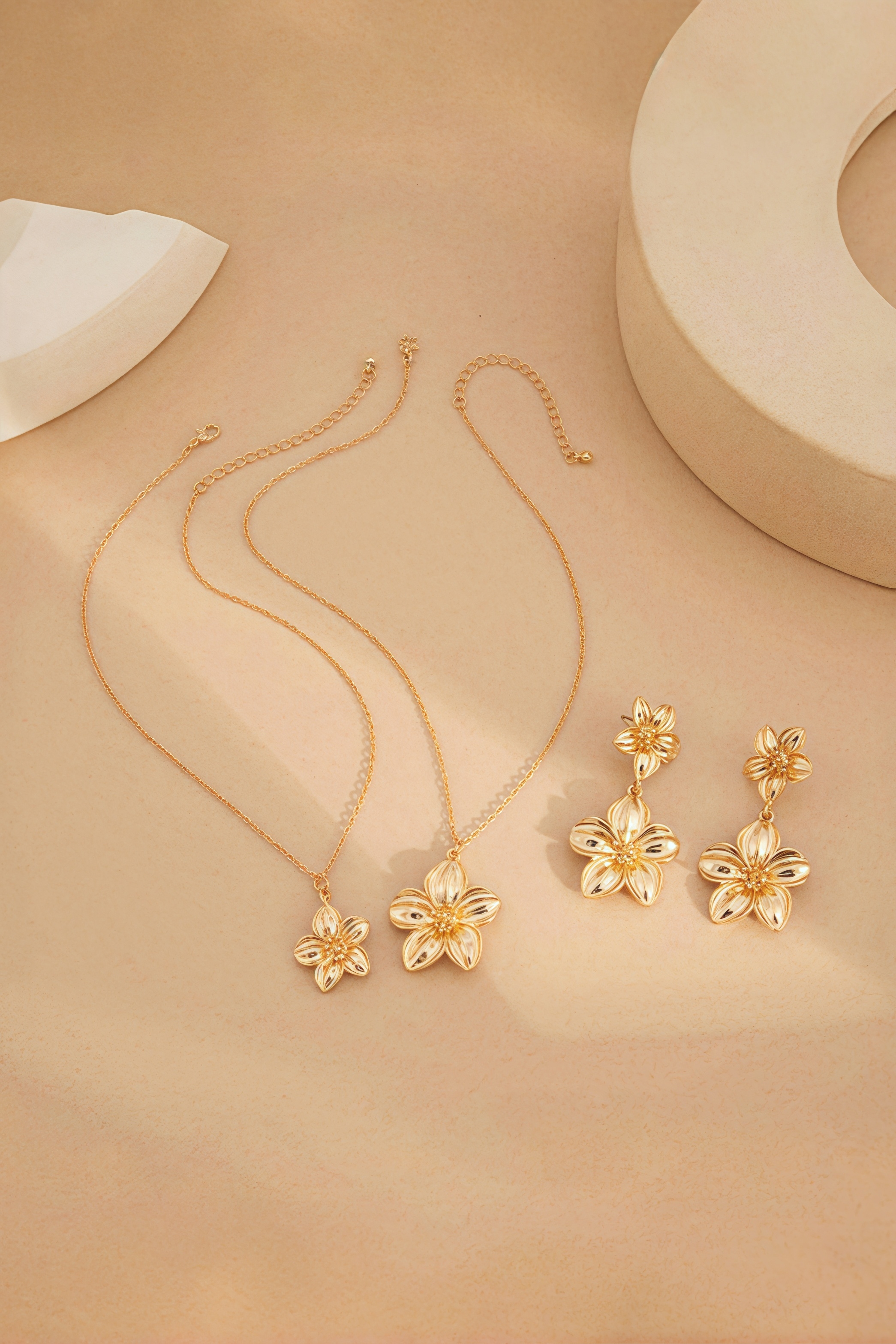 Prescott Flower Necklace and Earrings Set