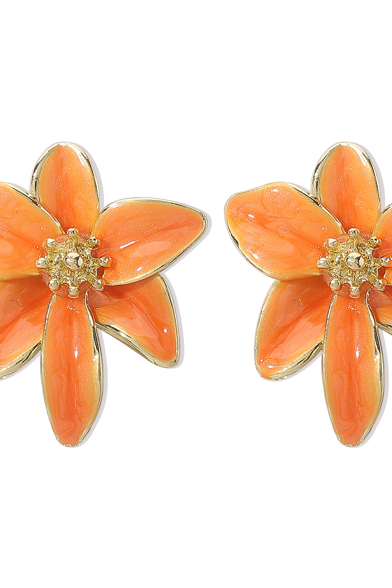 Xina Enamel Flower Stud Earrings