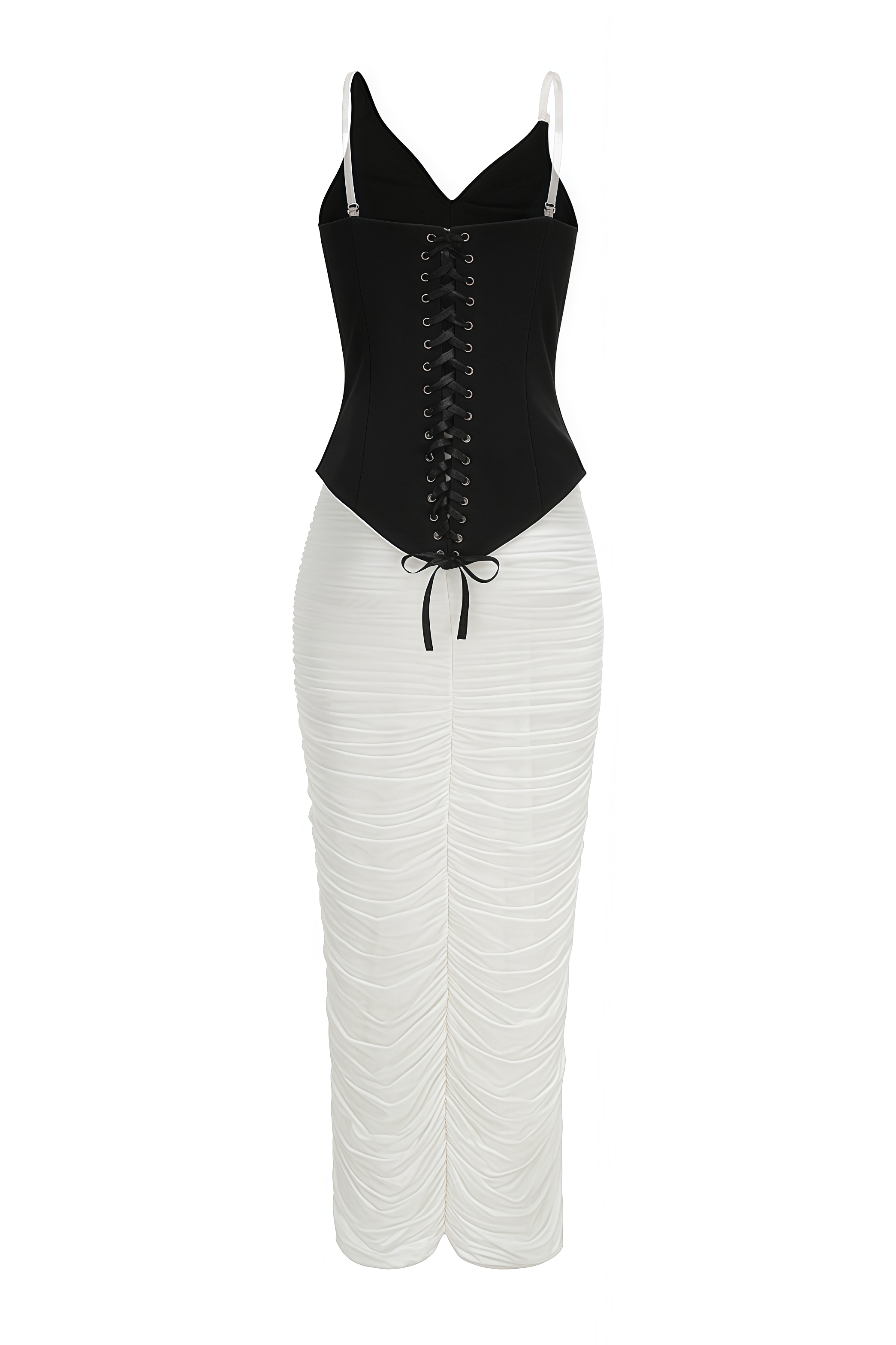Wlilony Diamond Studded Pleated Maxi Dress Set