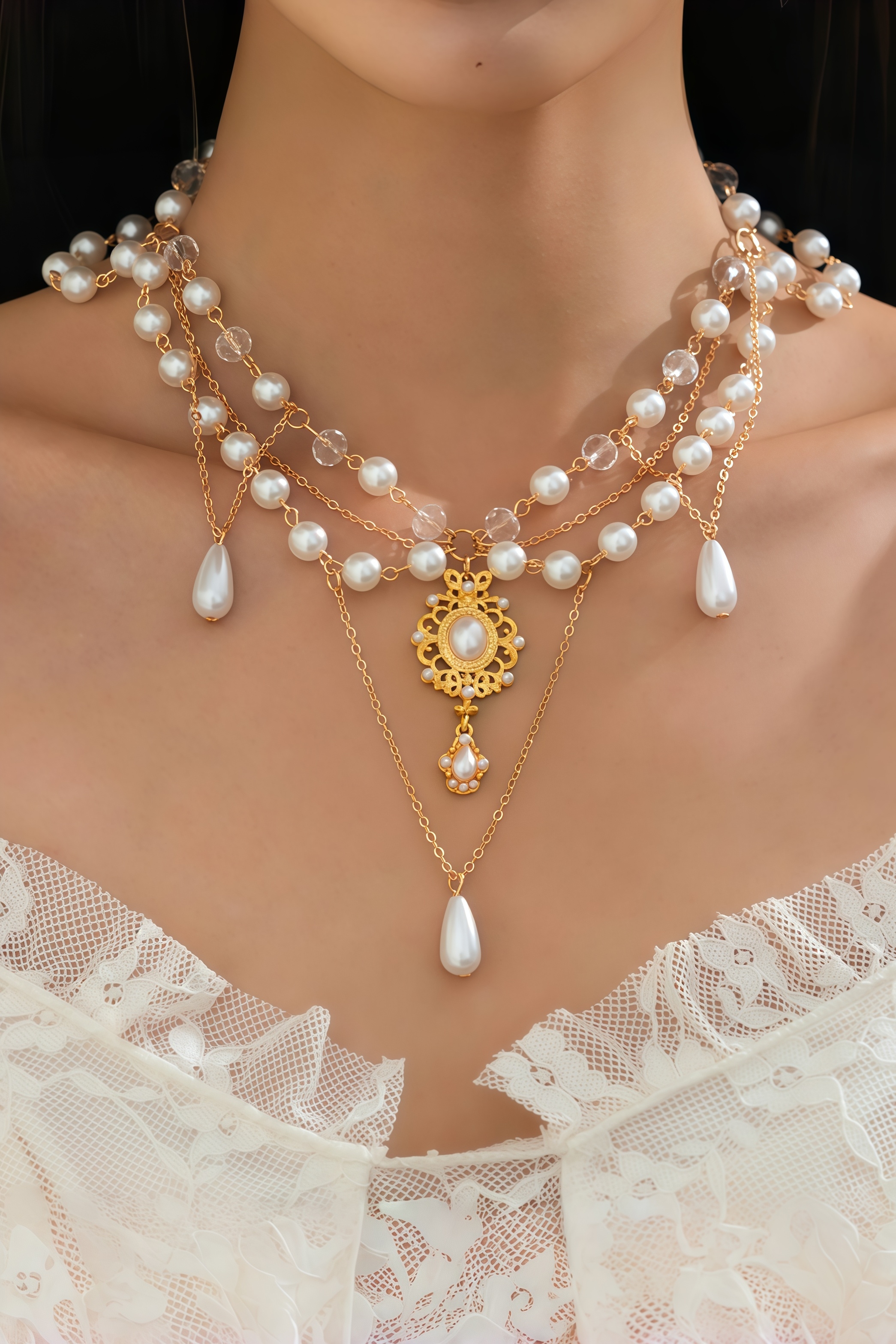 Gideon Pearl Drop Pendant Necklace