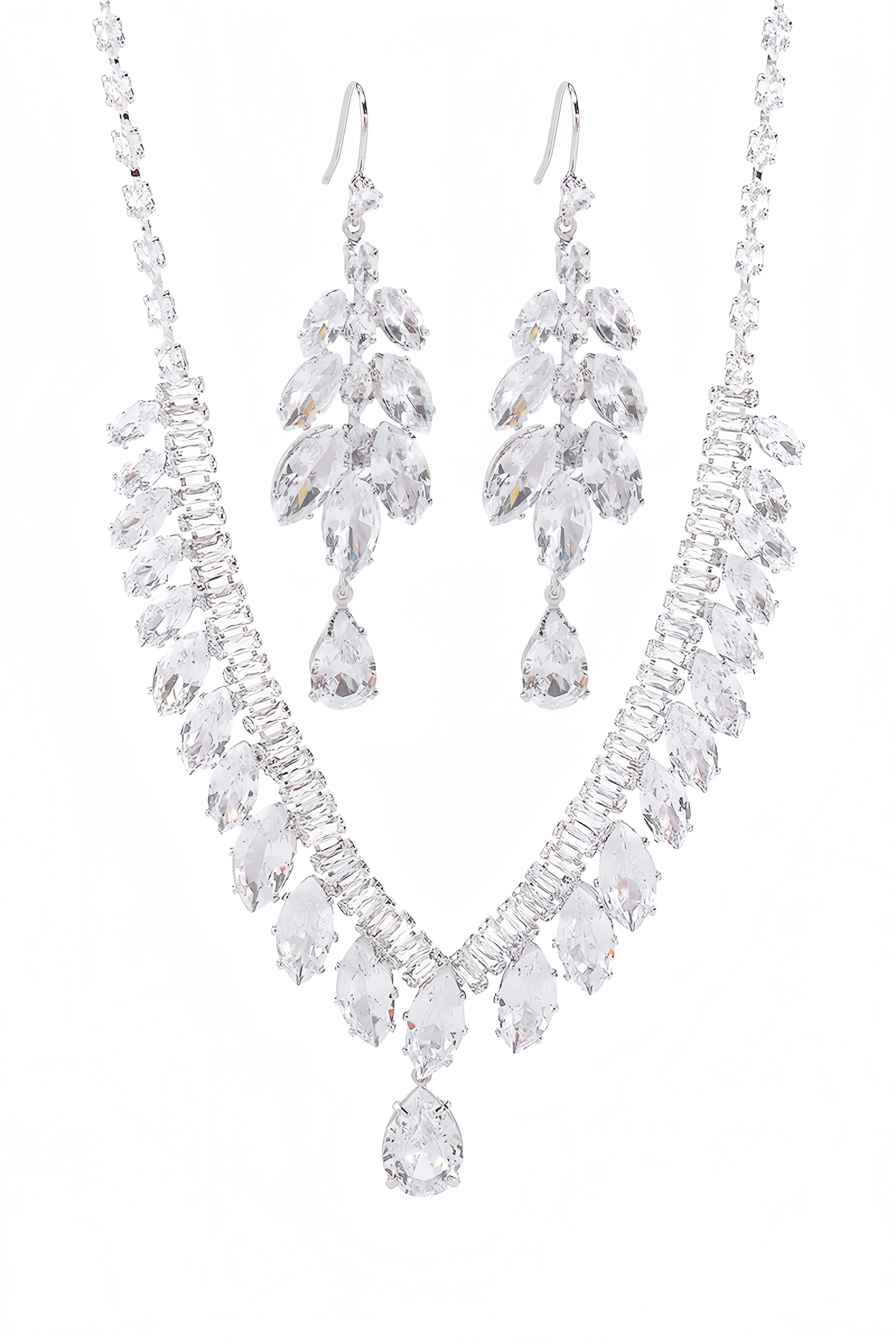 Trese Teardrop Necklace Earring Set