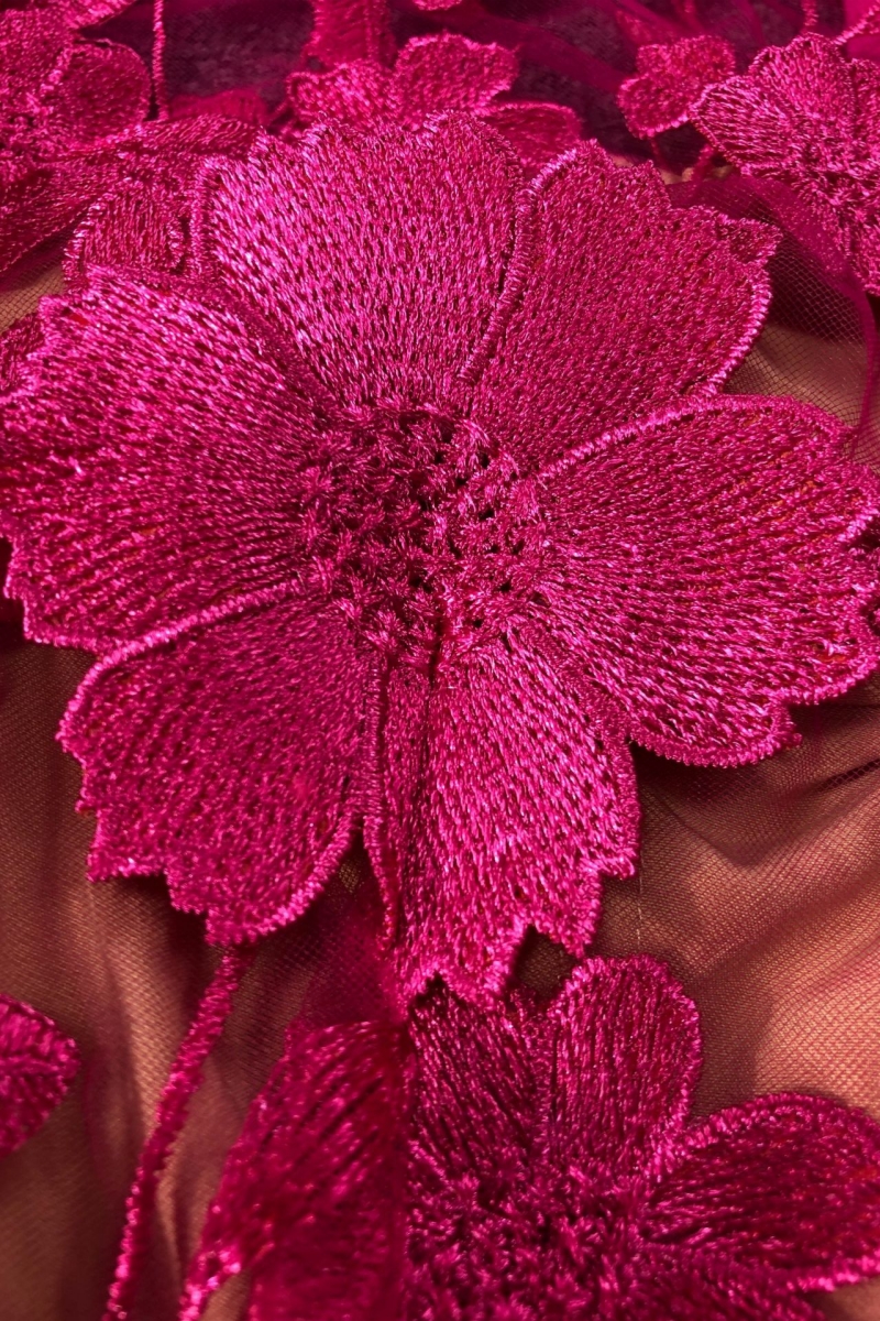 Salacia 3D Floral Lace Mini Dress