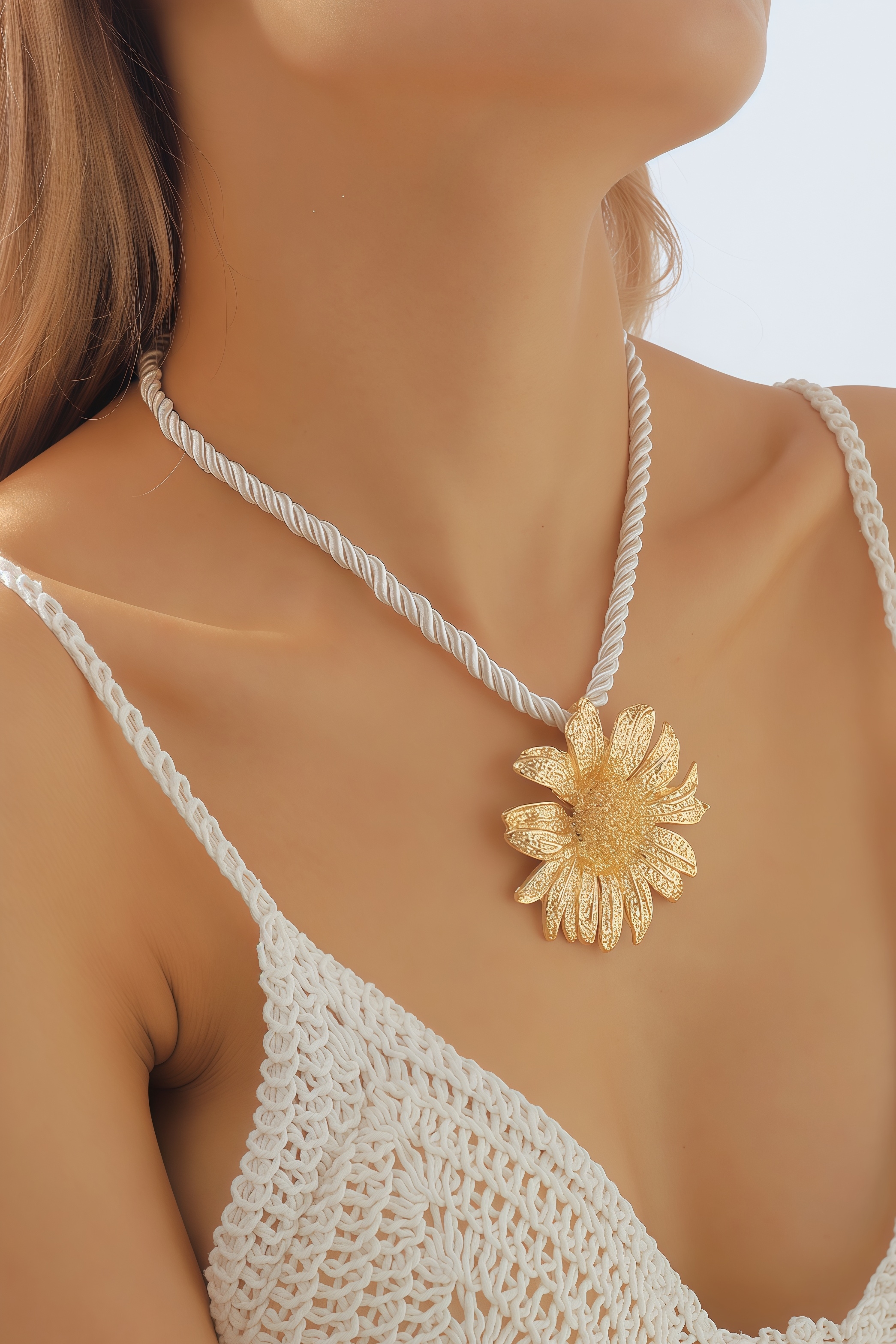 Jovan Sunflower Pendant Necklace